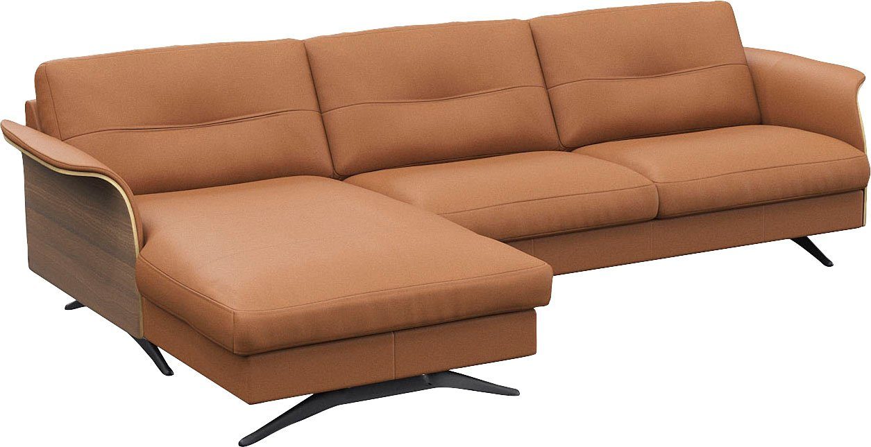 FLEXLUX Hoekbank Glow, super comfortabel door hoogwaardige zitconstructie met binnenvering, L-vorm