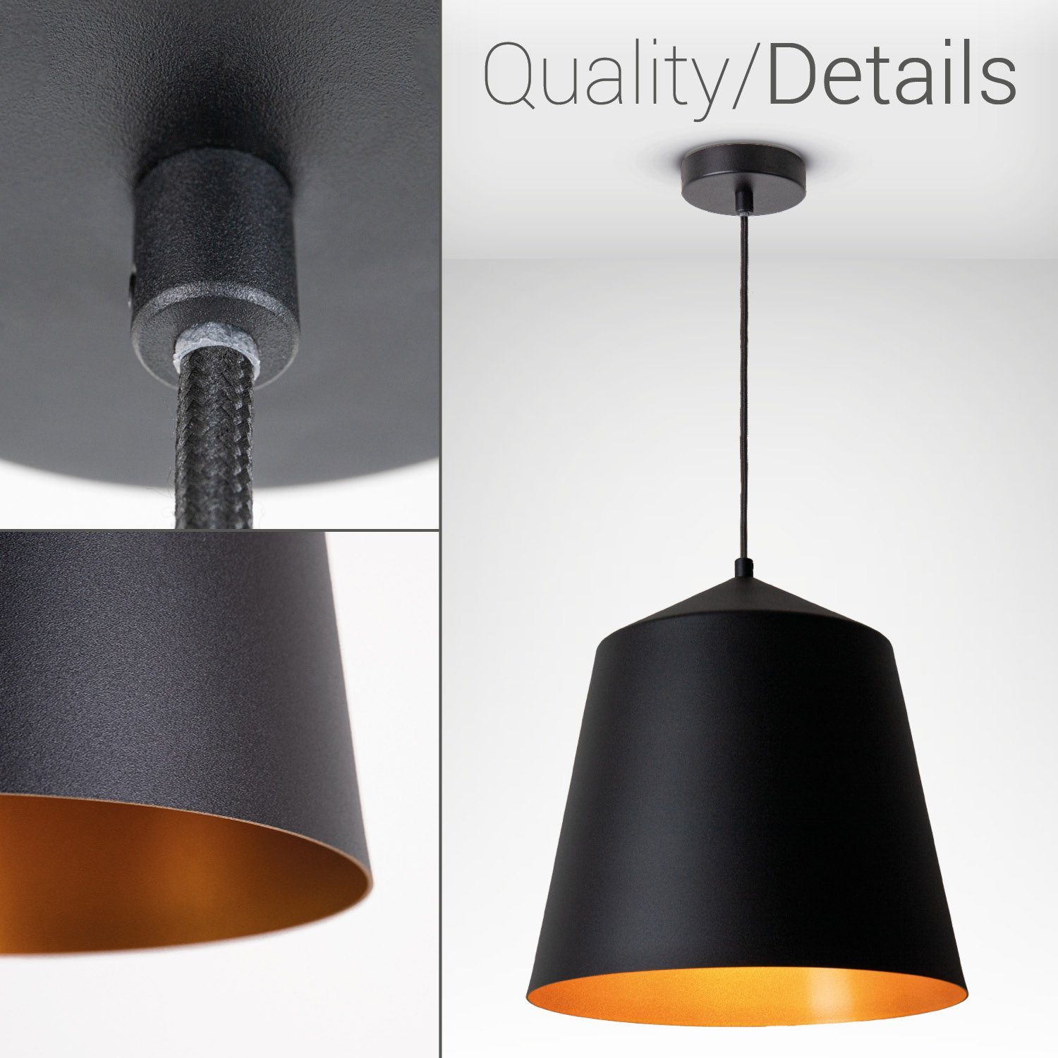 Paco Home Plafondlamp Jackson Woonkamer eetkamer poedercoating industrieel ontwerp E27