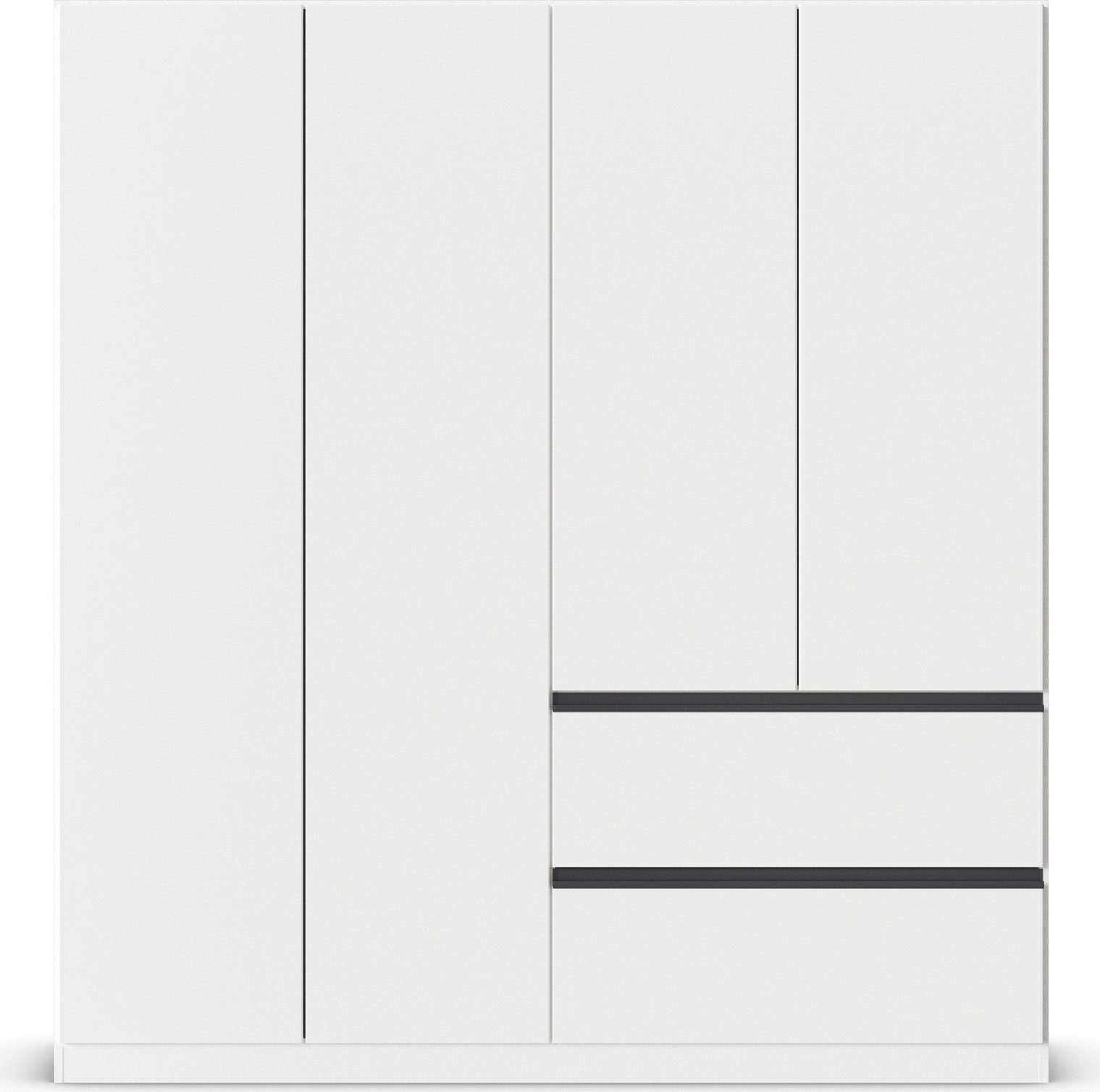 rauch Draaideurkast Kledingkast Kast Garderobe Wasmand COSTA in 3 Breedtes veel ruimte, greeploze front en push-to-open functie made in germany