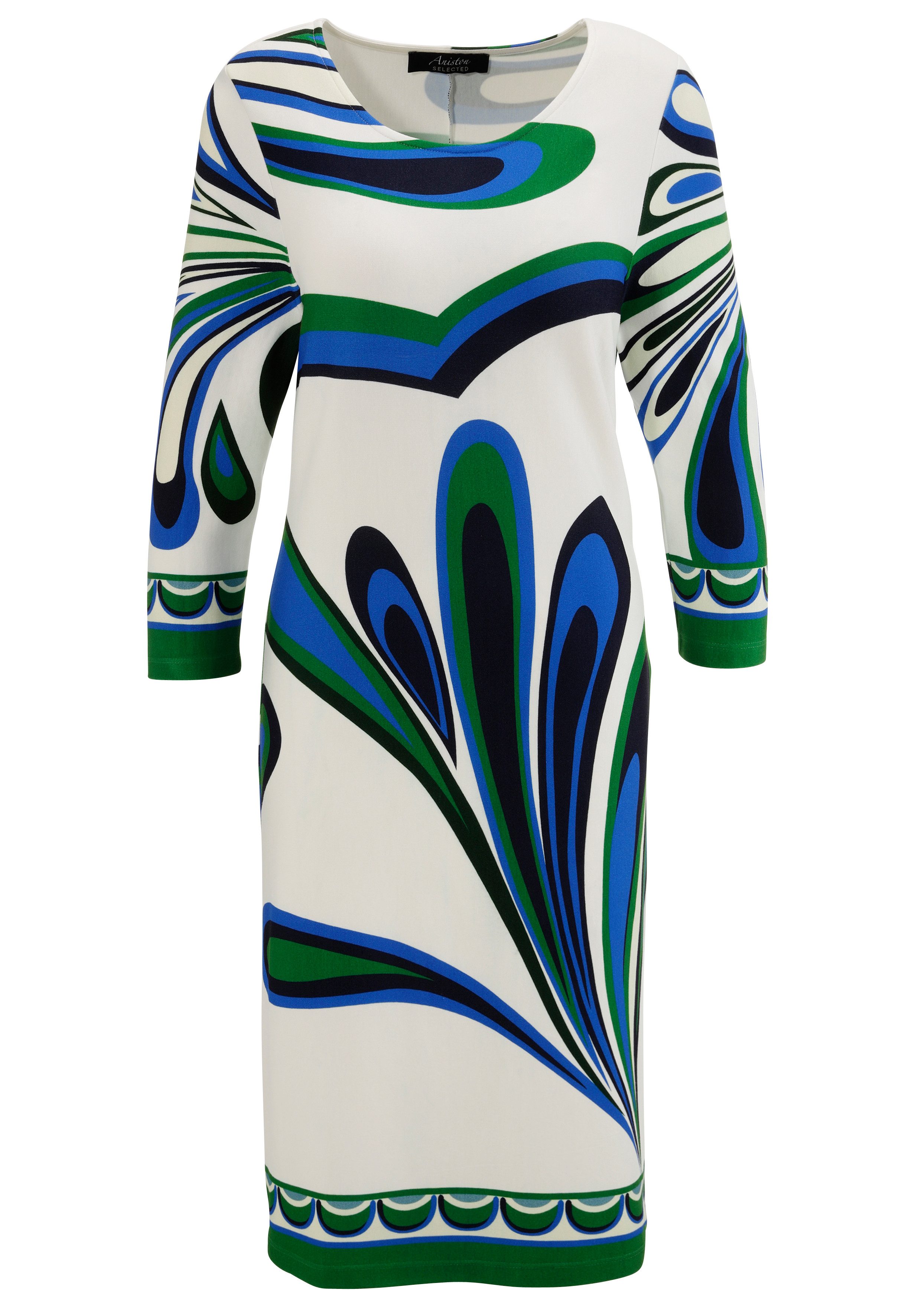 Aniston SELECTED Jerseyjurk met fantasierijke alloverprint - nieuwe collectie