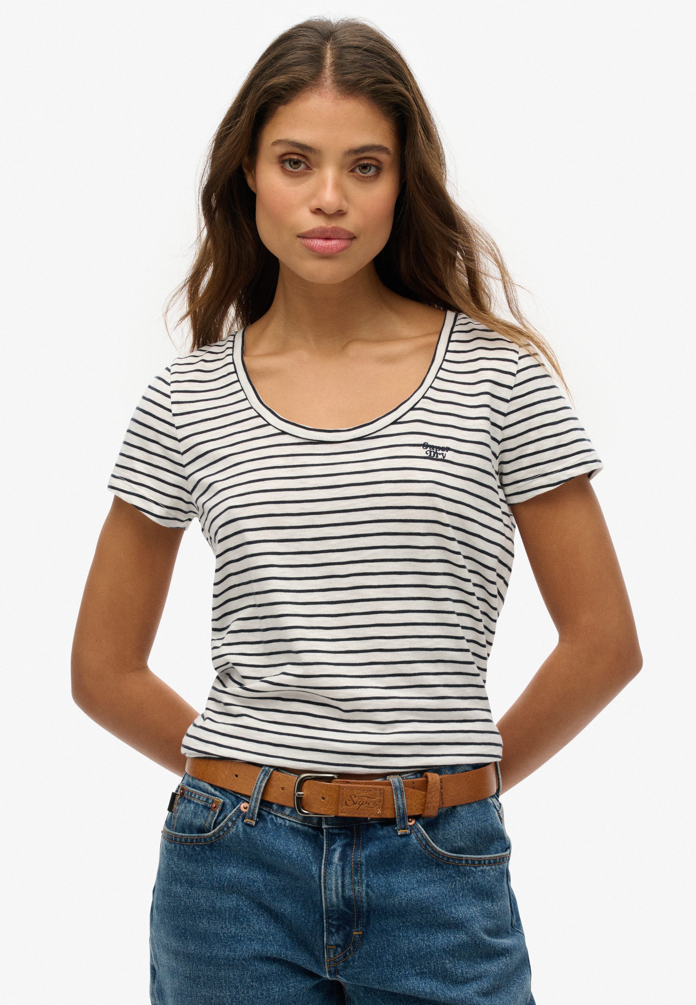 Superdry Shirt met korte mouwen SCOOP NECK TEE