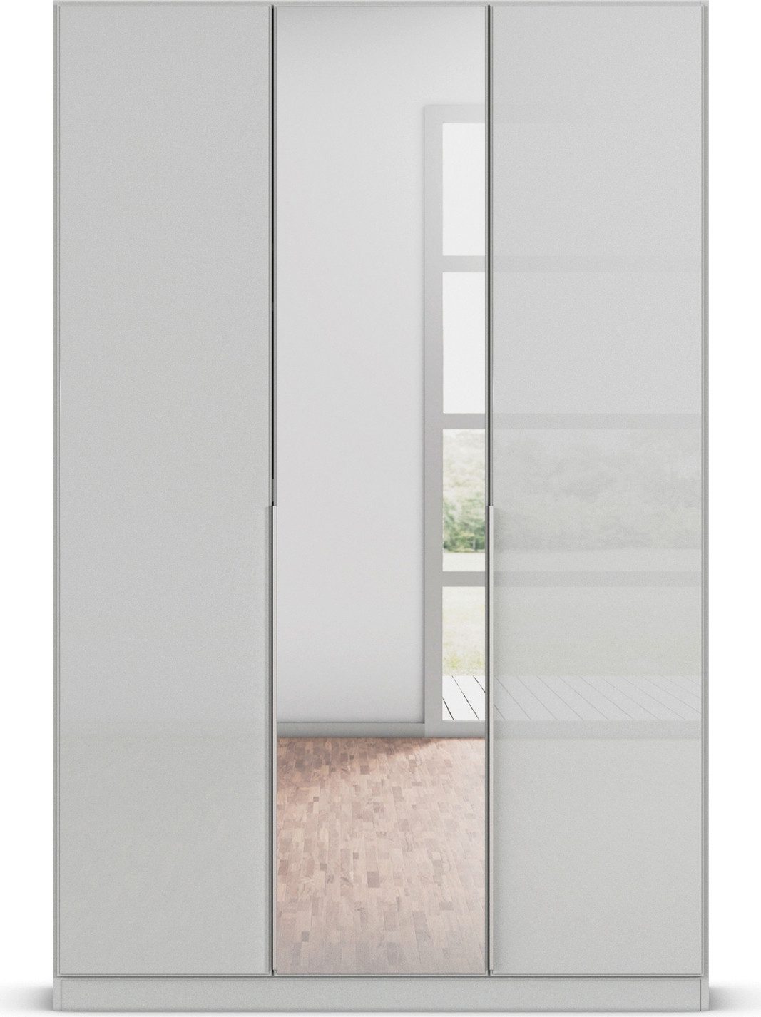rauch Draaideurkast Kledingkasten kast garderobe AGORDO met glazen front doordachte binnenuitrusting, in 6 breedtes en 2 hoogtes made in germany