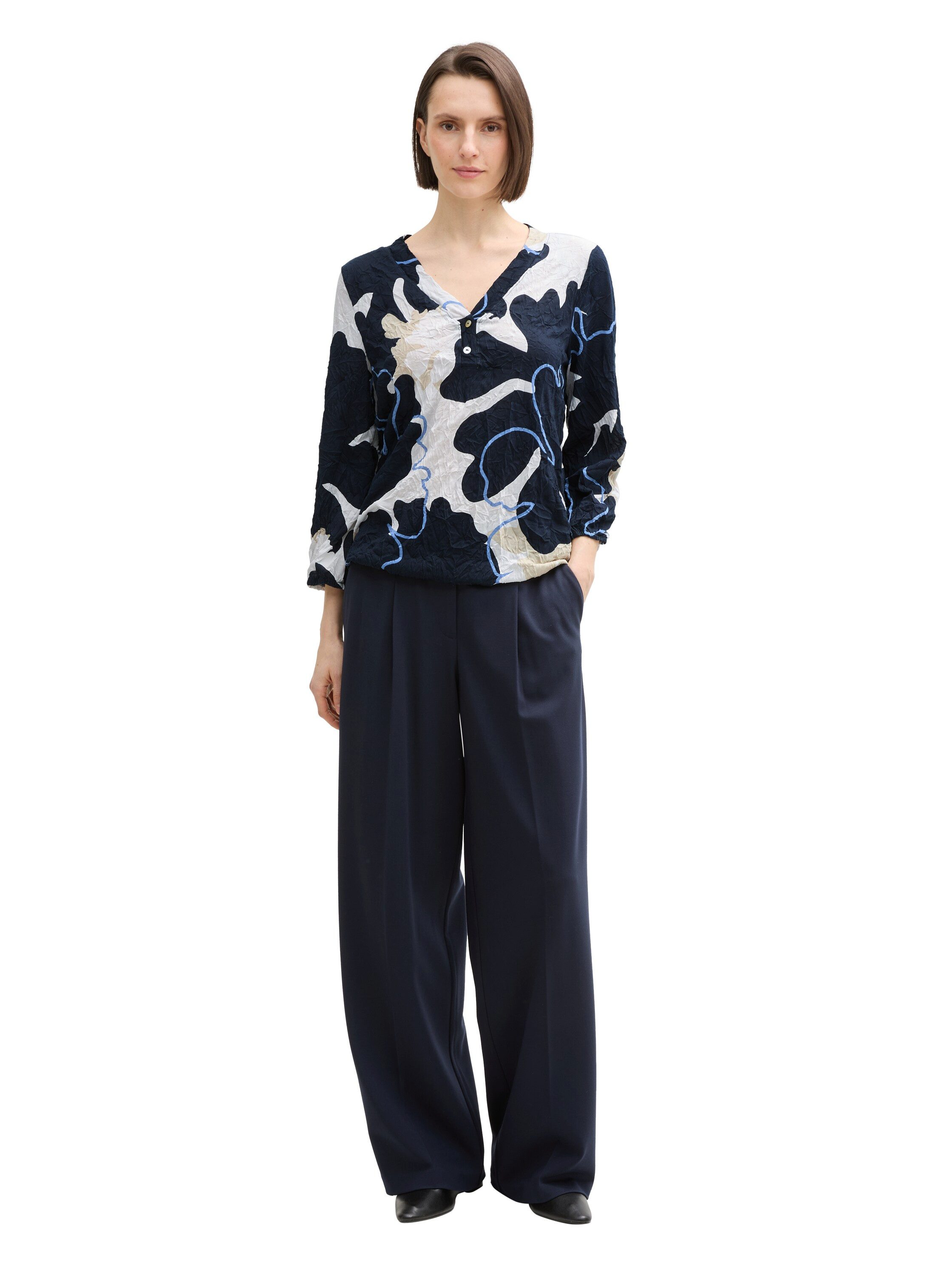 Tom Tailor Shirt in gekreukte look