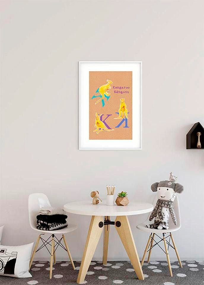 Komar Wanddecoratie ABC animal K Wanddecoratie - zonder lijst (1 stuk)