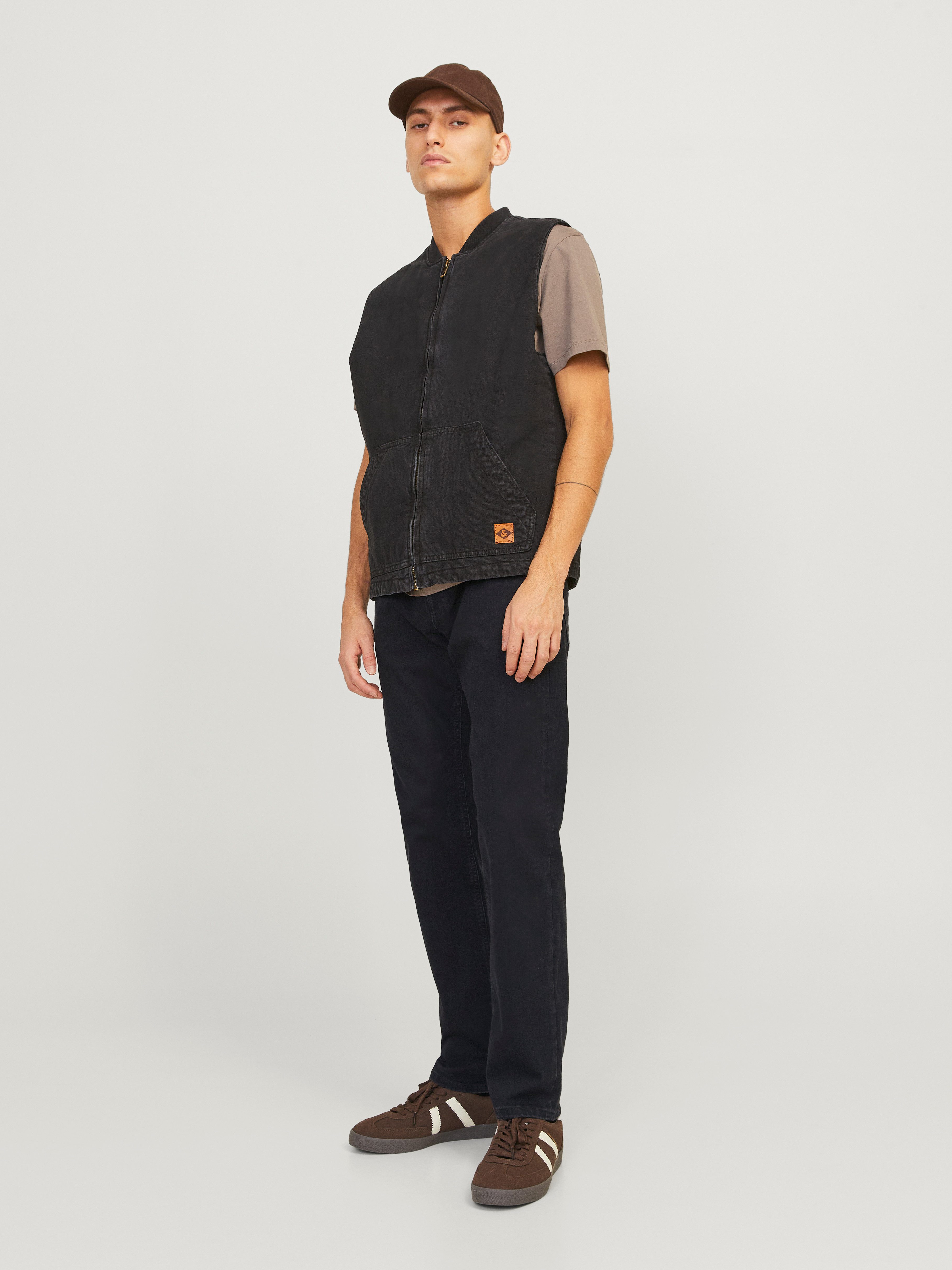 Jack & Jones Tapered jeans JJIMIKE JJORIGINAL SQ 223 Stonewashed voor een used-look met vervaagde effecten