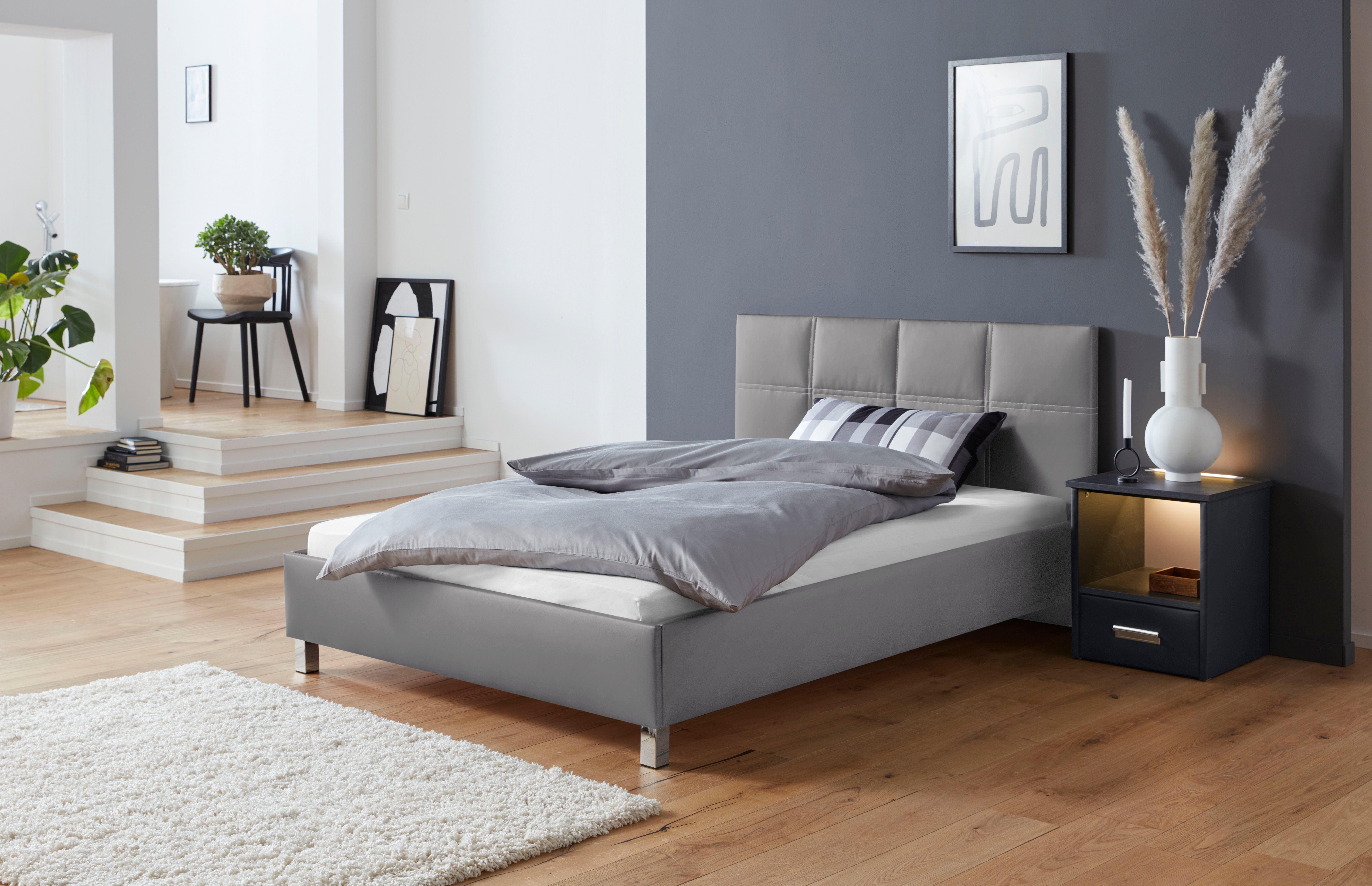Westfalia Polsterbetten Gestoffeerd bed bedden grijs