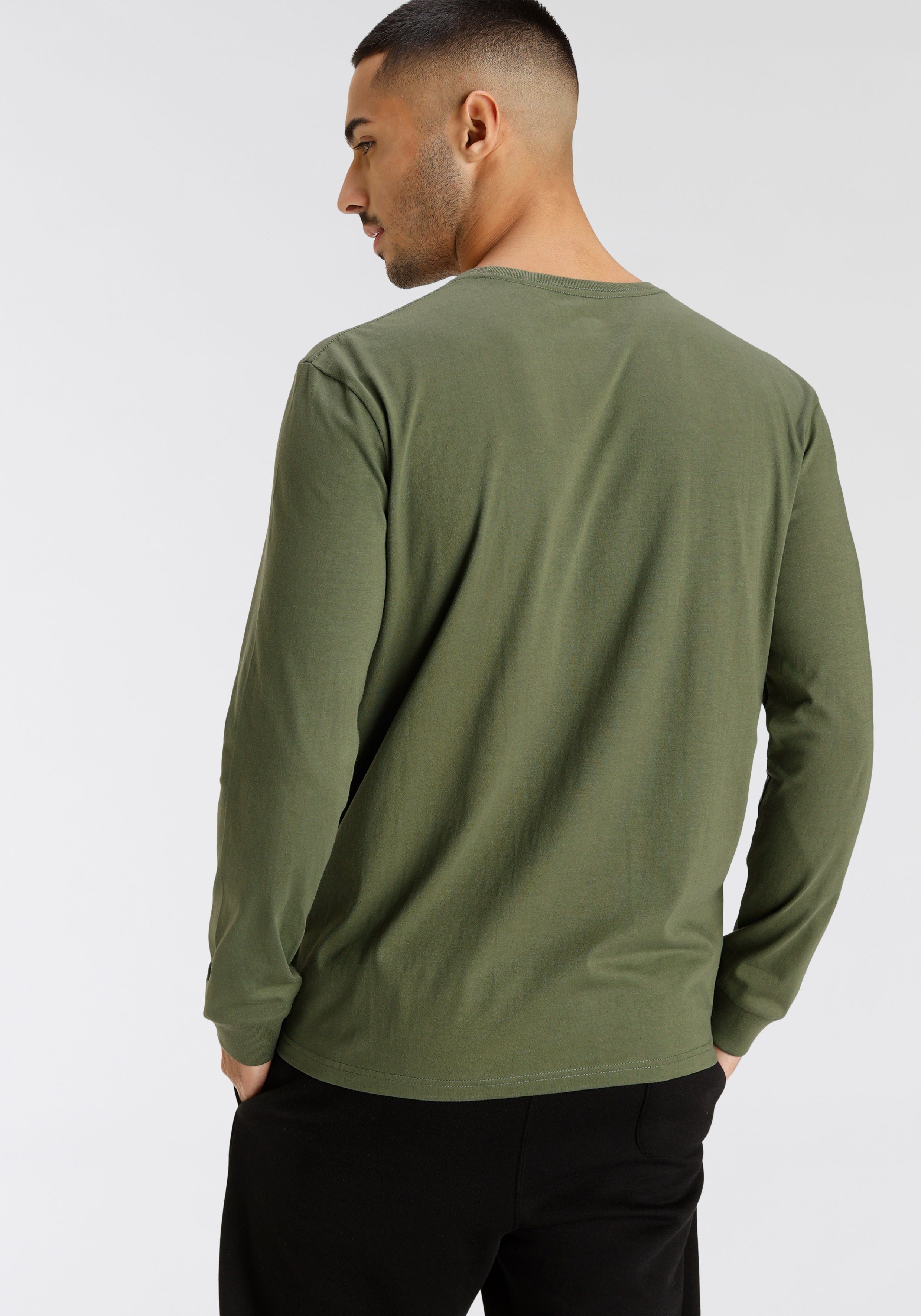 Quiksilver Shirt met lange mouwen Heren dubbelpak met logoprint (set, 2-delig)