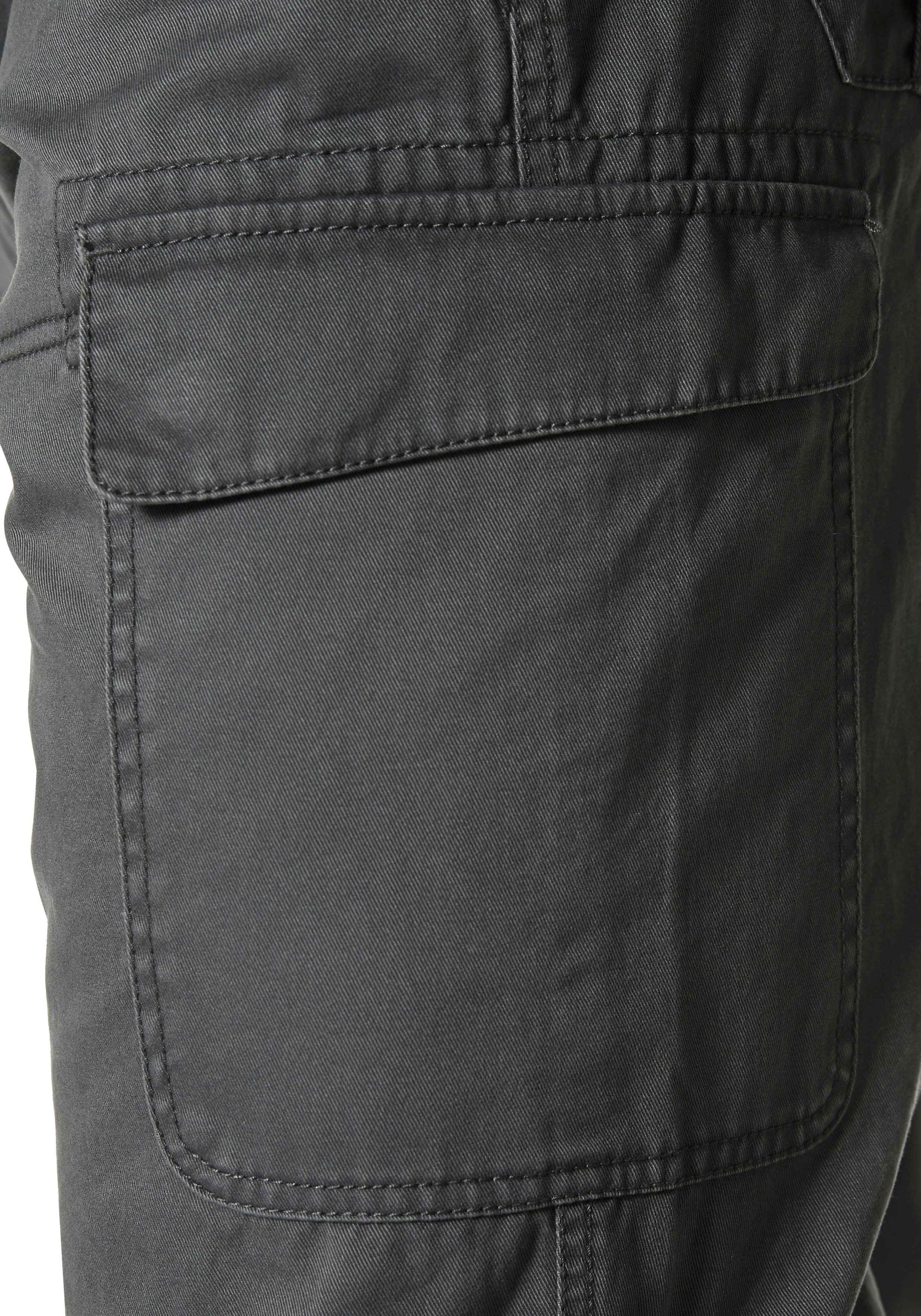 Man's World Cargobroek met zip-offfunctie (set, Met riem)