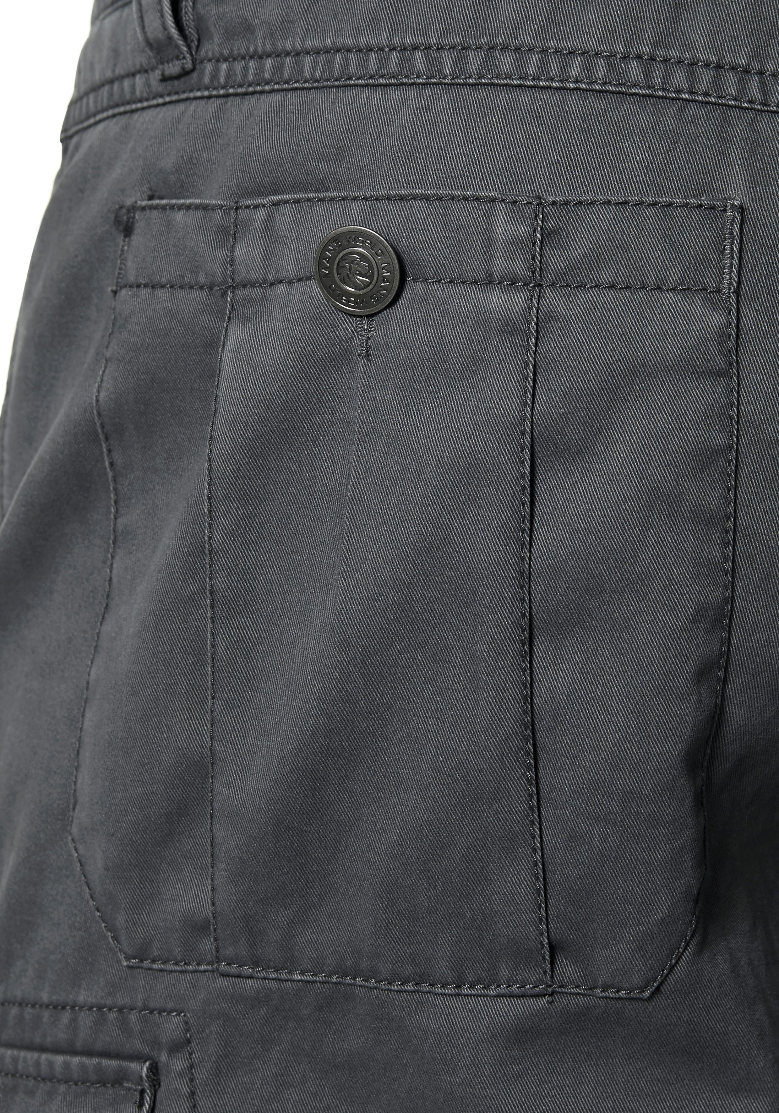 Man's World Cargobroek met zip-offfunctie (set, Met riem)