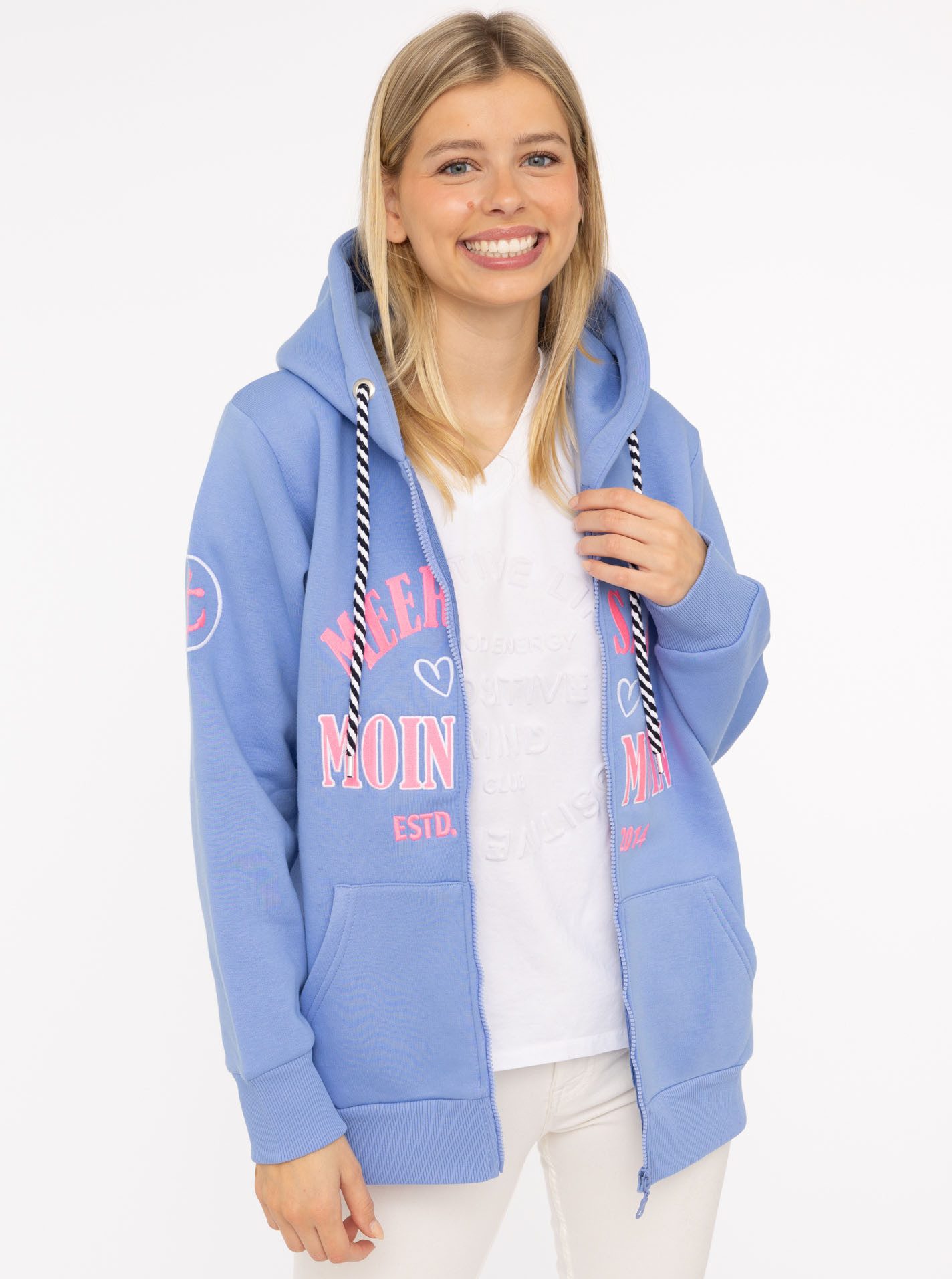 Zwillingsherz Sweatvest Moin Moin