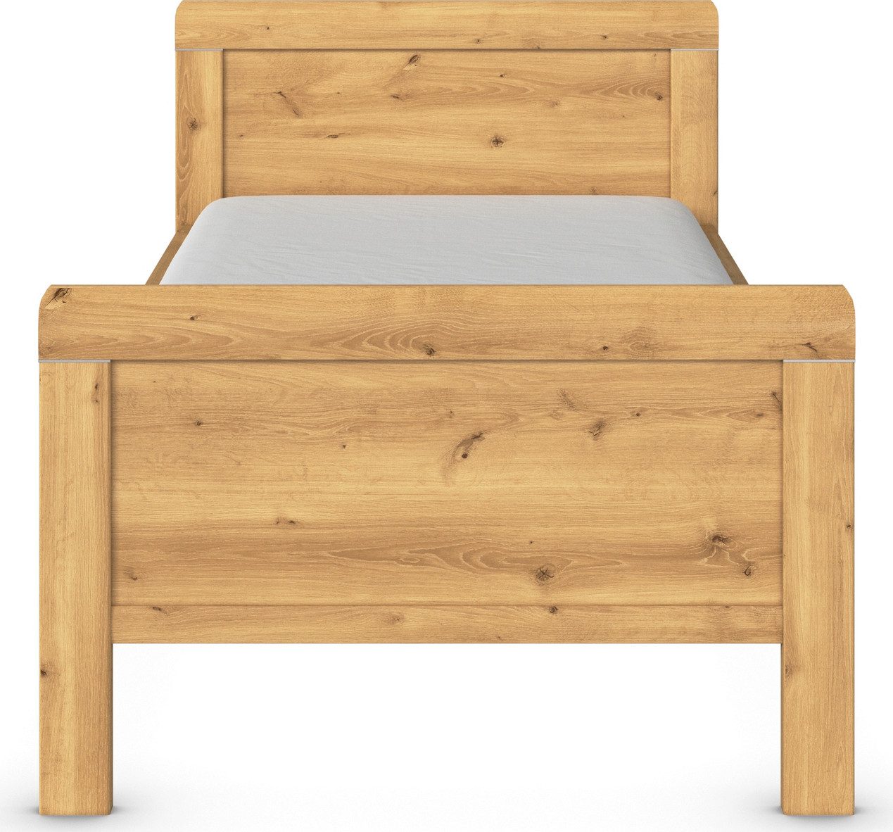 rauch Bed Eenpersoons Stollenbed EVELYN in comfortabele hoogte van houtmateriaal in elegante stijl made in germany