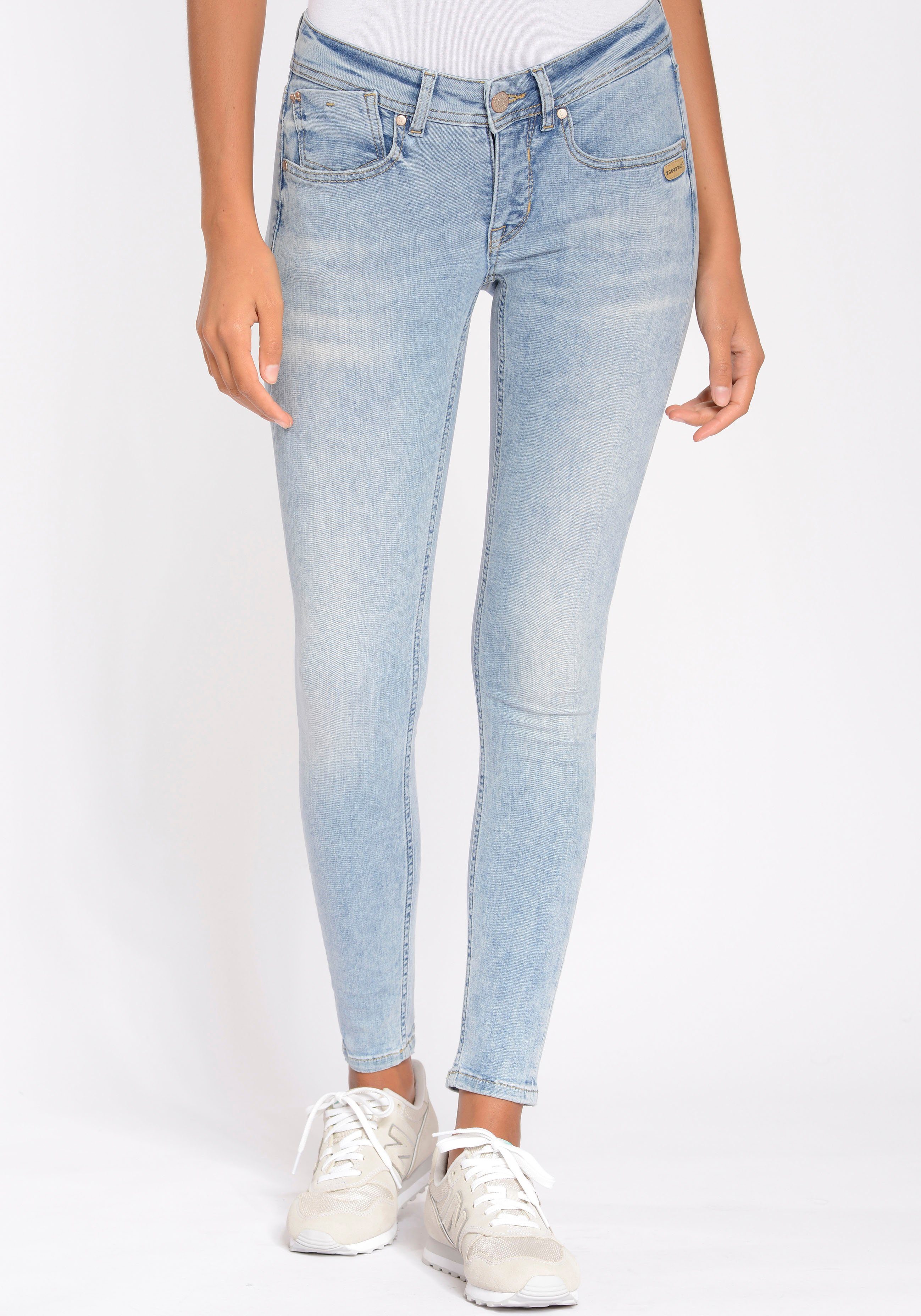 GANG Skinny fit jeans 94FAYE CROPPED met hoge elasticiteit en ultiem draagcomfort