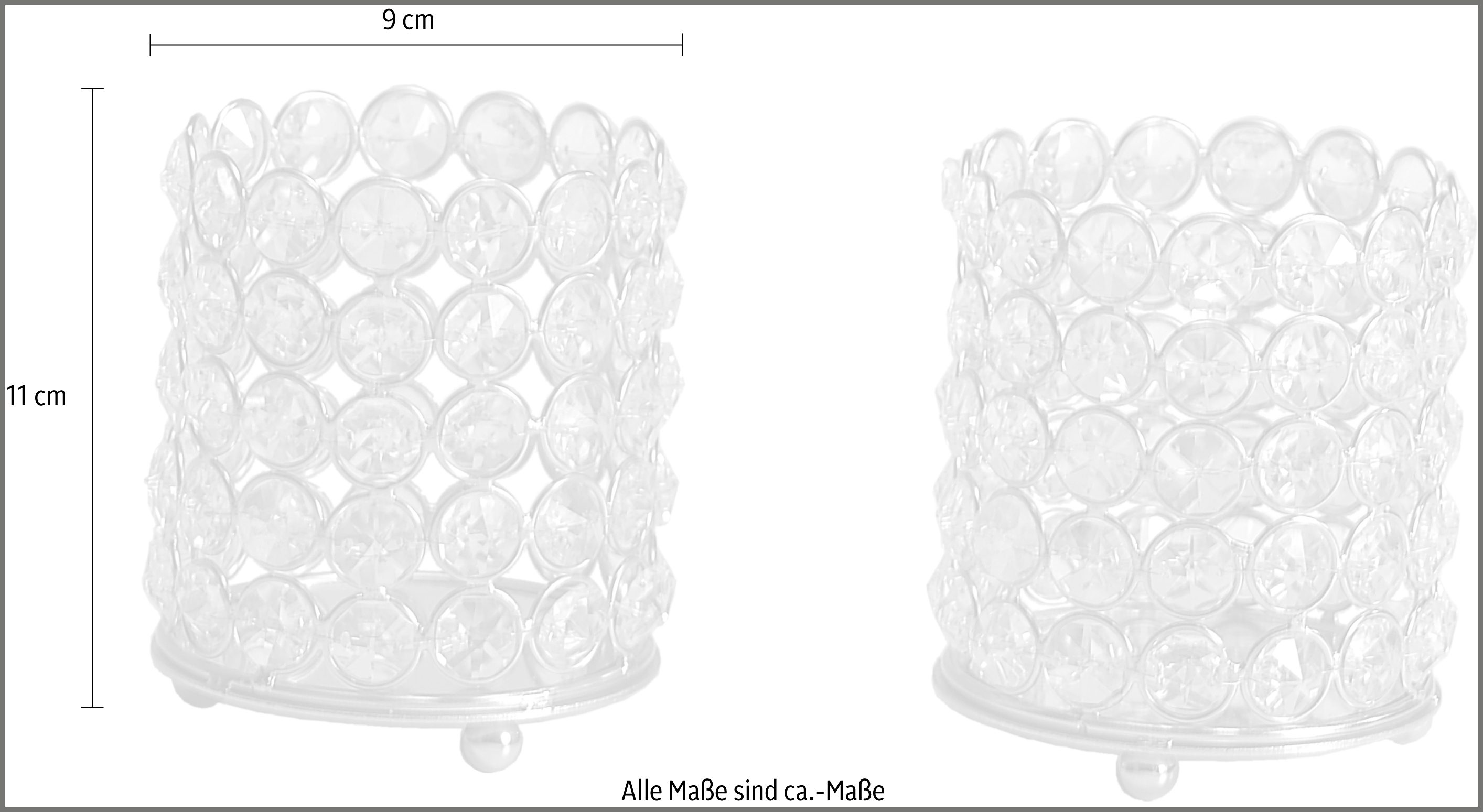 Home affaire Kaarsenstandaard Lucy (set, 2 stuks)