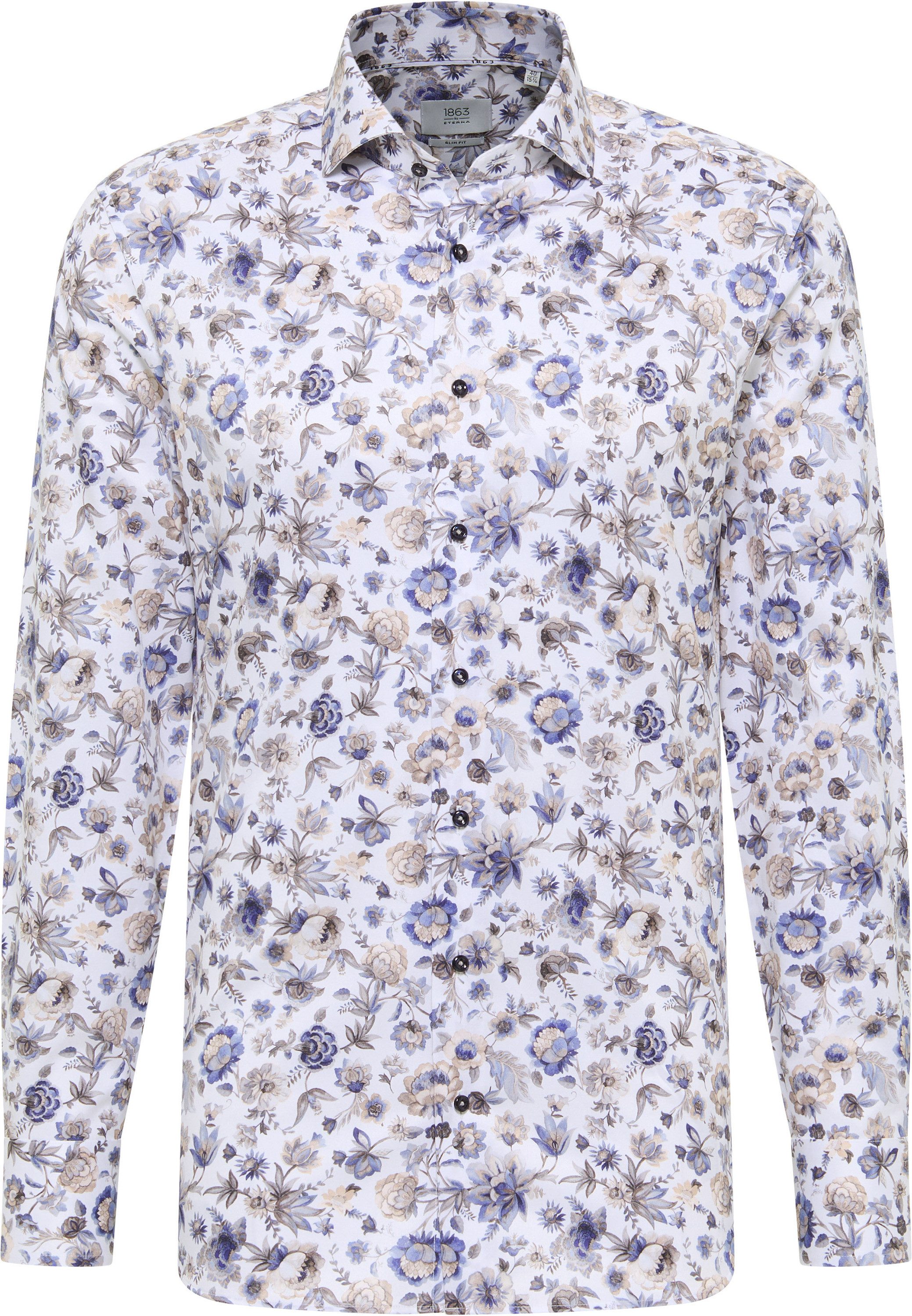 Eterna Overhemd met lange mouwen Slim fit