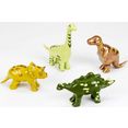 klein steekpuzzel early steps magnetpuzzle 4 dino's (4-delig) multicolor