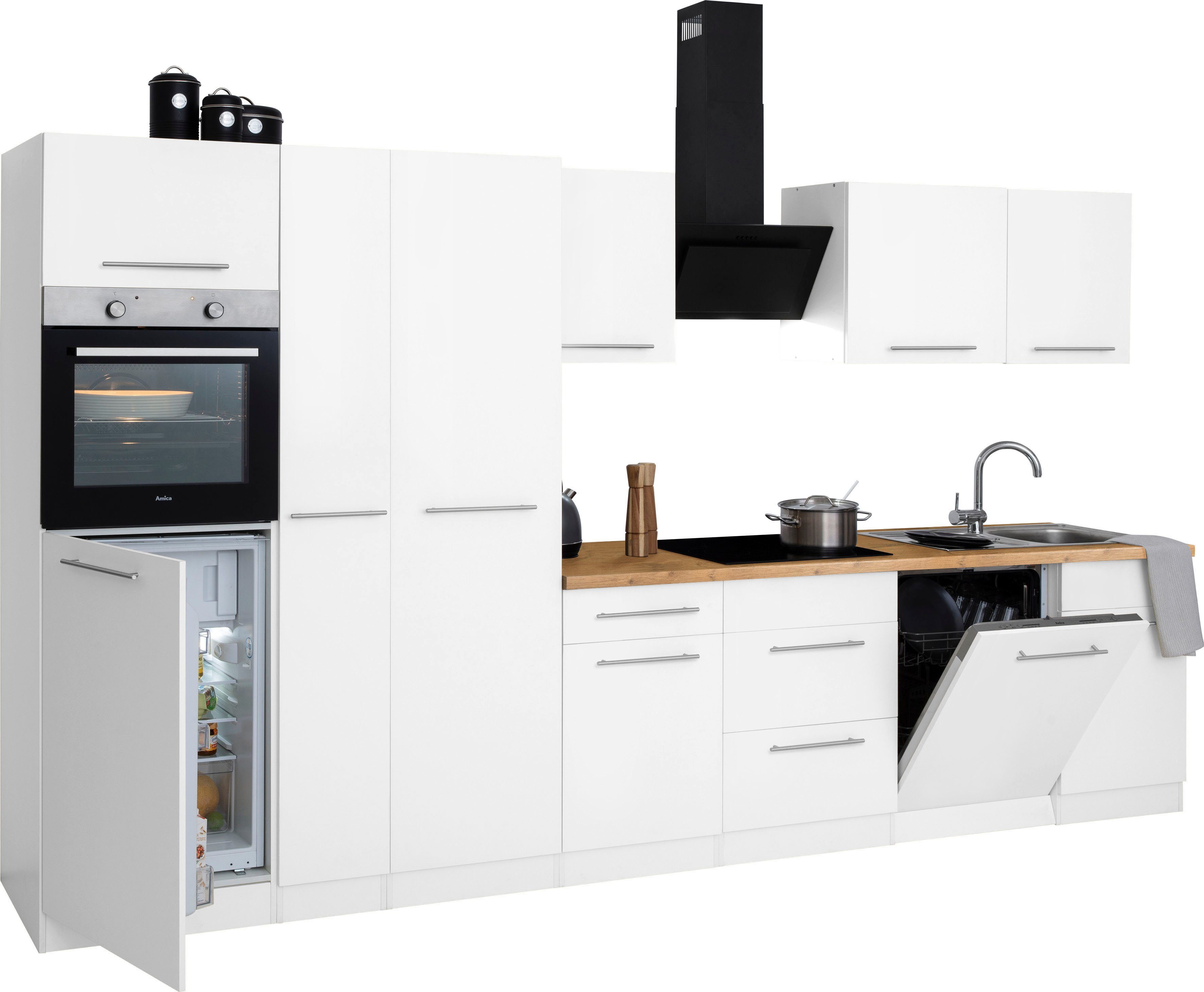 wiho Küchen Keukenblok Unna zonder elektrische apparaten, breedte 360 cm