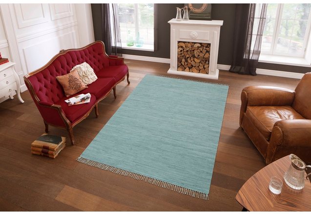 ECOREPUBLIC HOME Vloerkleed handgeweven uni ECOREPUBLIC HOME Vloerkleed handgeweven uni