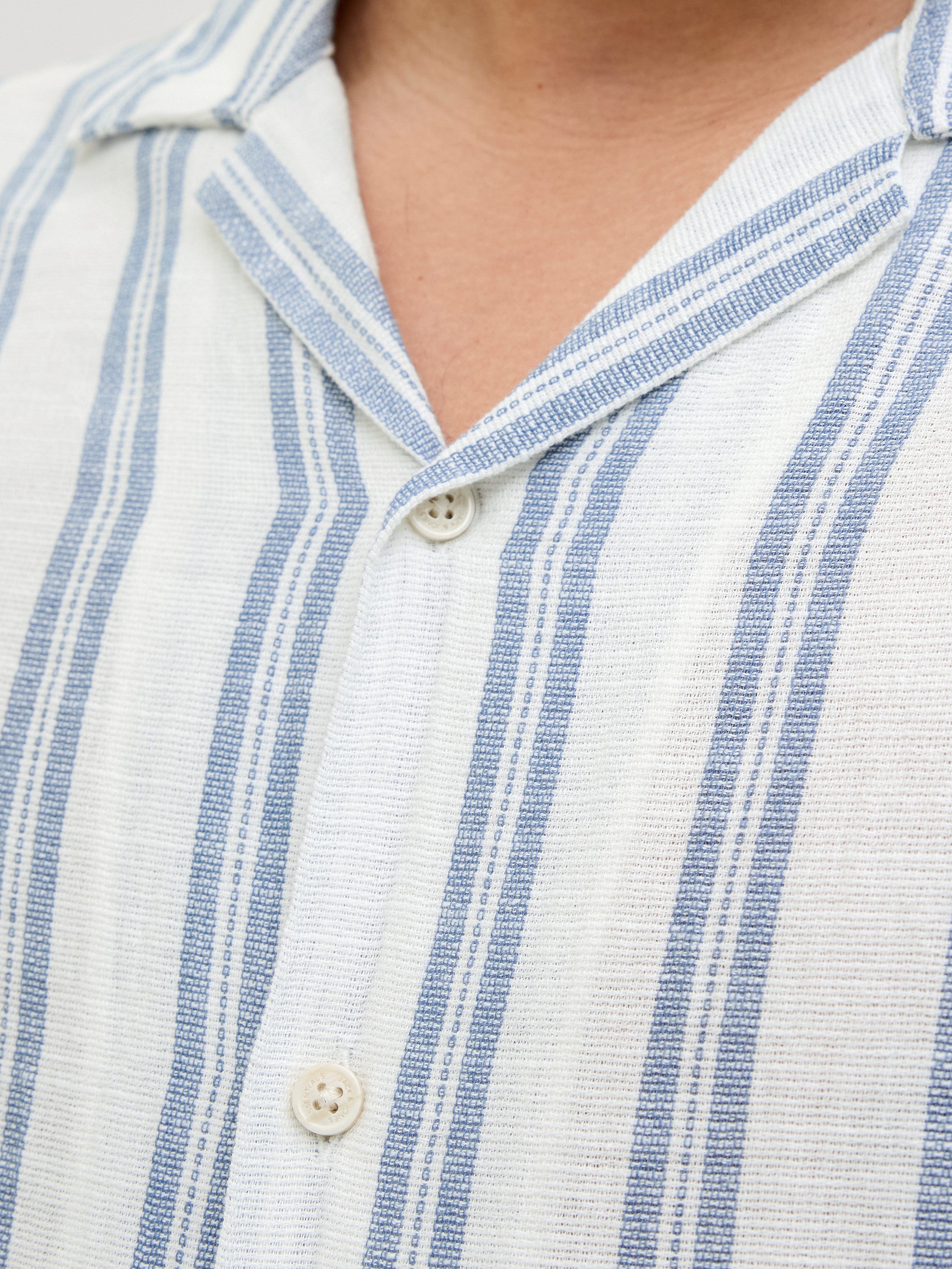 Jack & Jones Overhemd met korte mouwen JJEENZO STRIPE RESORT SHIRT SS SN