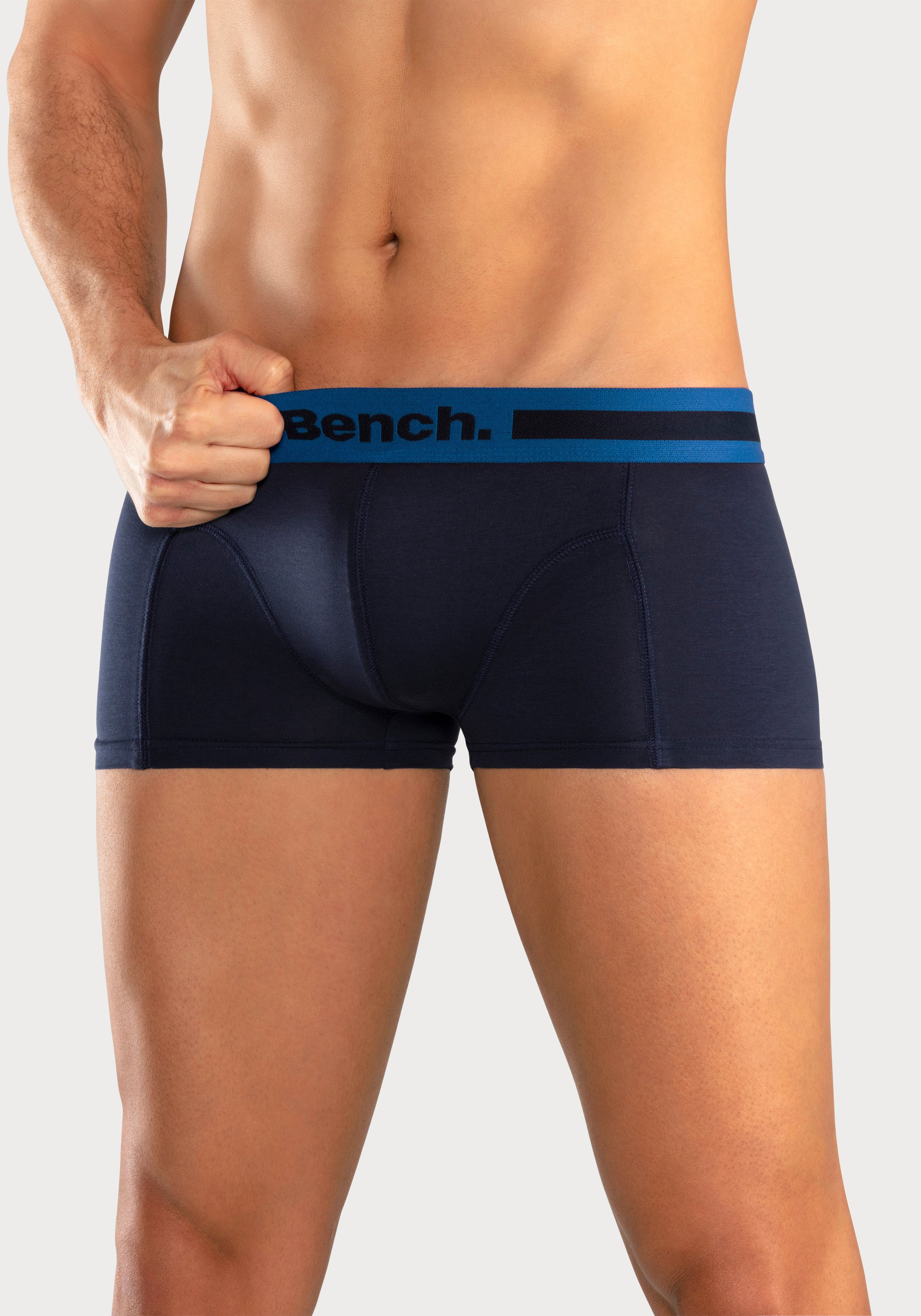 Bench. Hipster strak zittende boxershorts van katoenmix (set, 4 stuks)