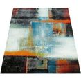 paco home loper ece 934 tapijtloper, korte pool, modern abstract design, ideaal in de hal  slaapkamer multicolor