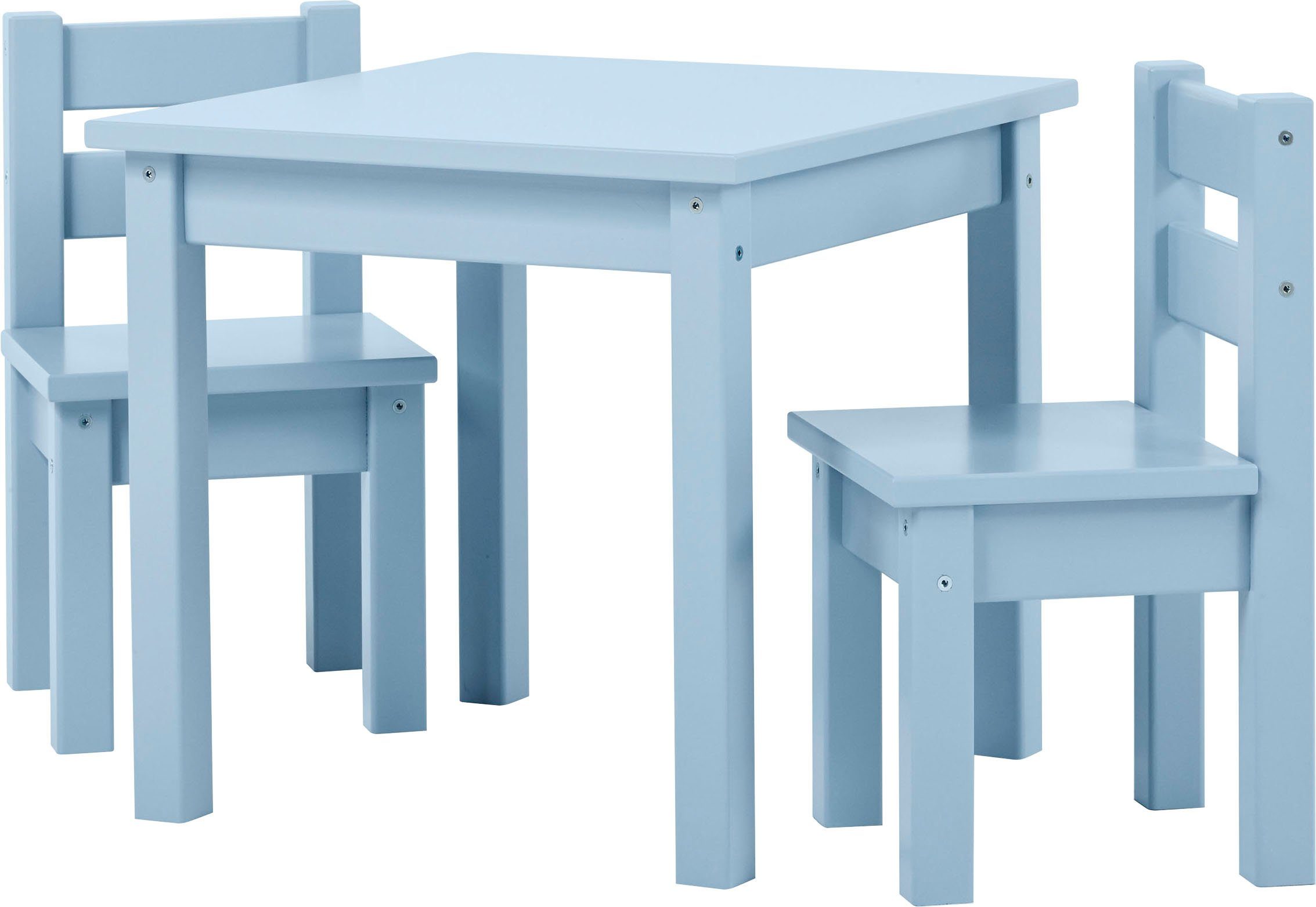 Hoppekids Kinderzithoek MADS kinderzithoek in vele kleuren, met twee stoelen (set, 3-delig) bankjes & fauteuils blauw