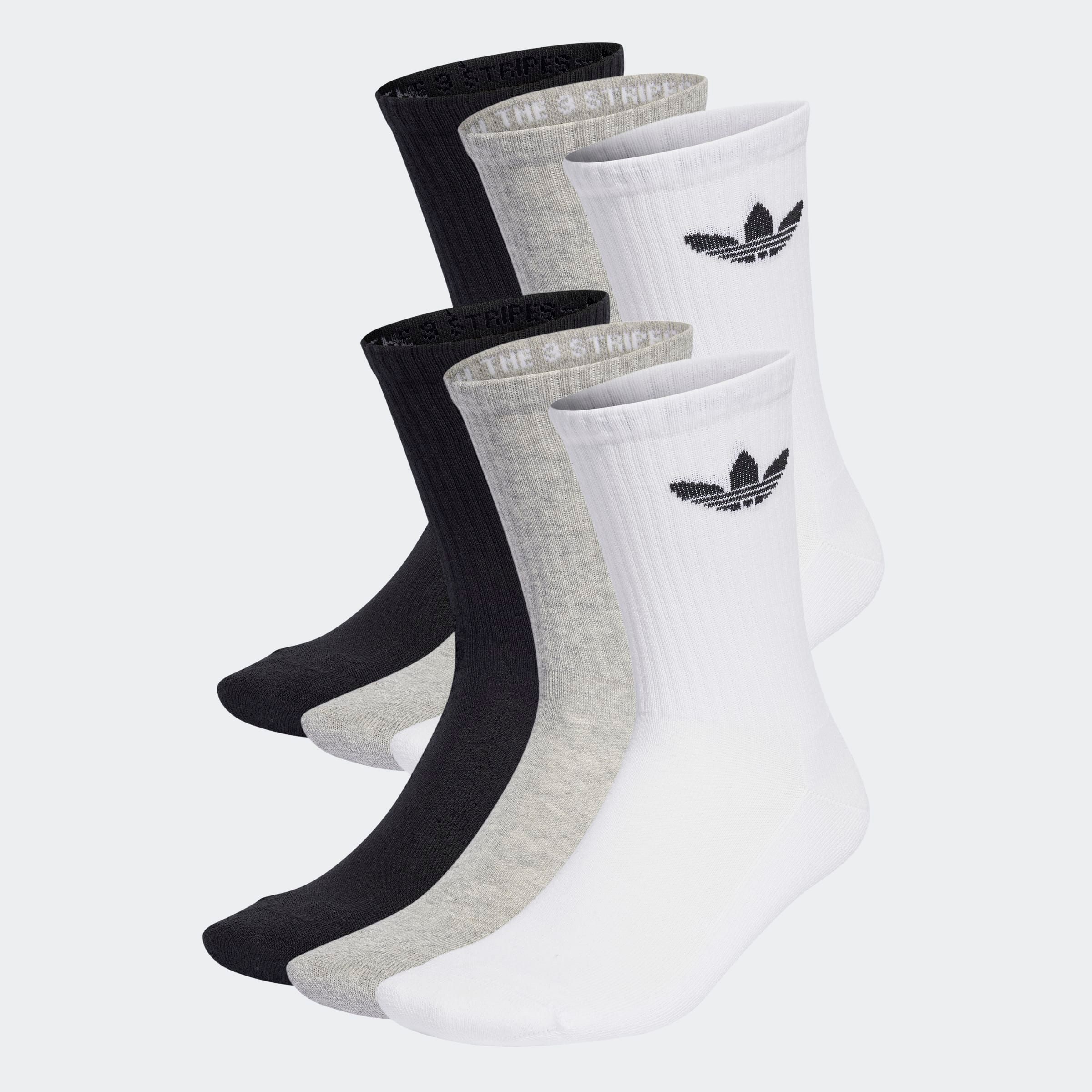 adidas Originals Sportsokken TR CREW S 6P 6-pack sokken met logo (6 paar) unisex sportsokken maat XL (46/48) zwart