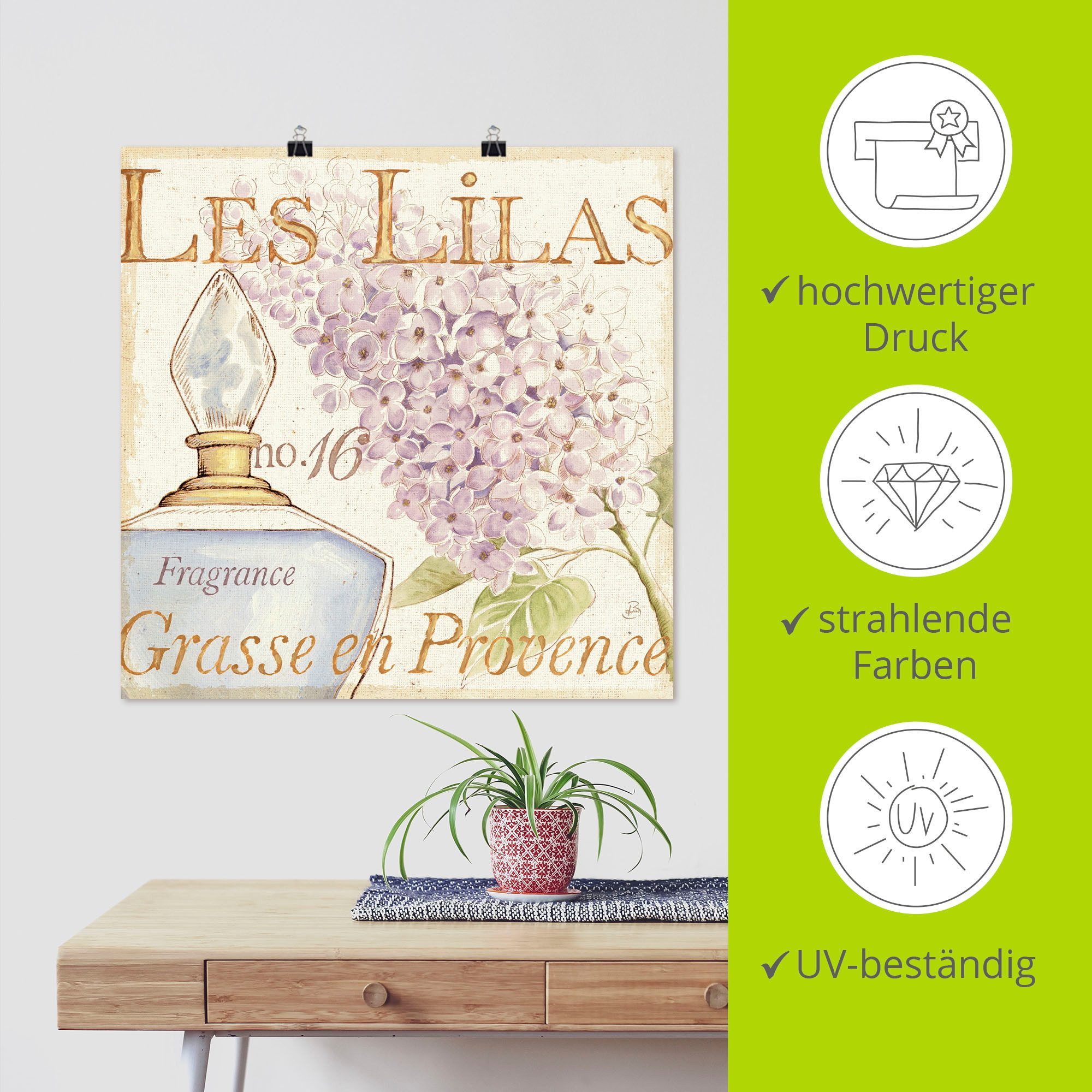 Artland Artprint Bloemen en parfum IV als poster, muursticker in verschillende maten