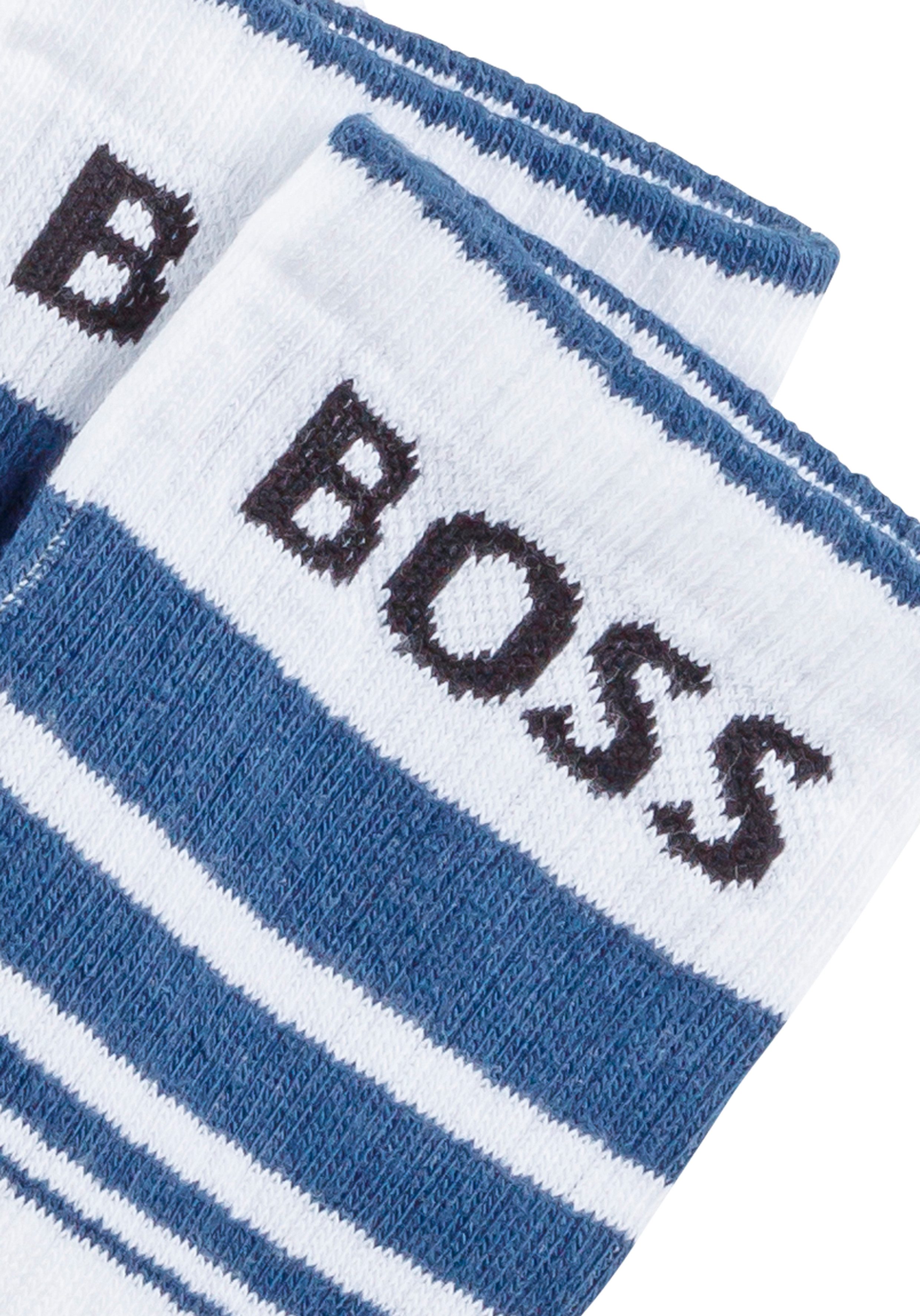 BOSS Vrijetijdssokken 3P QS Rib Stripe CC (set 3 paar)