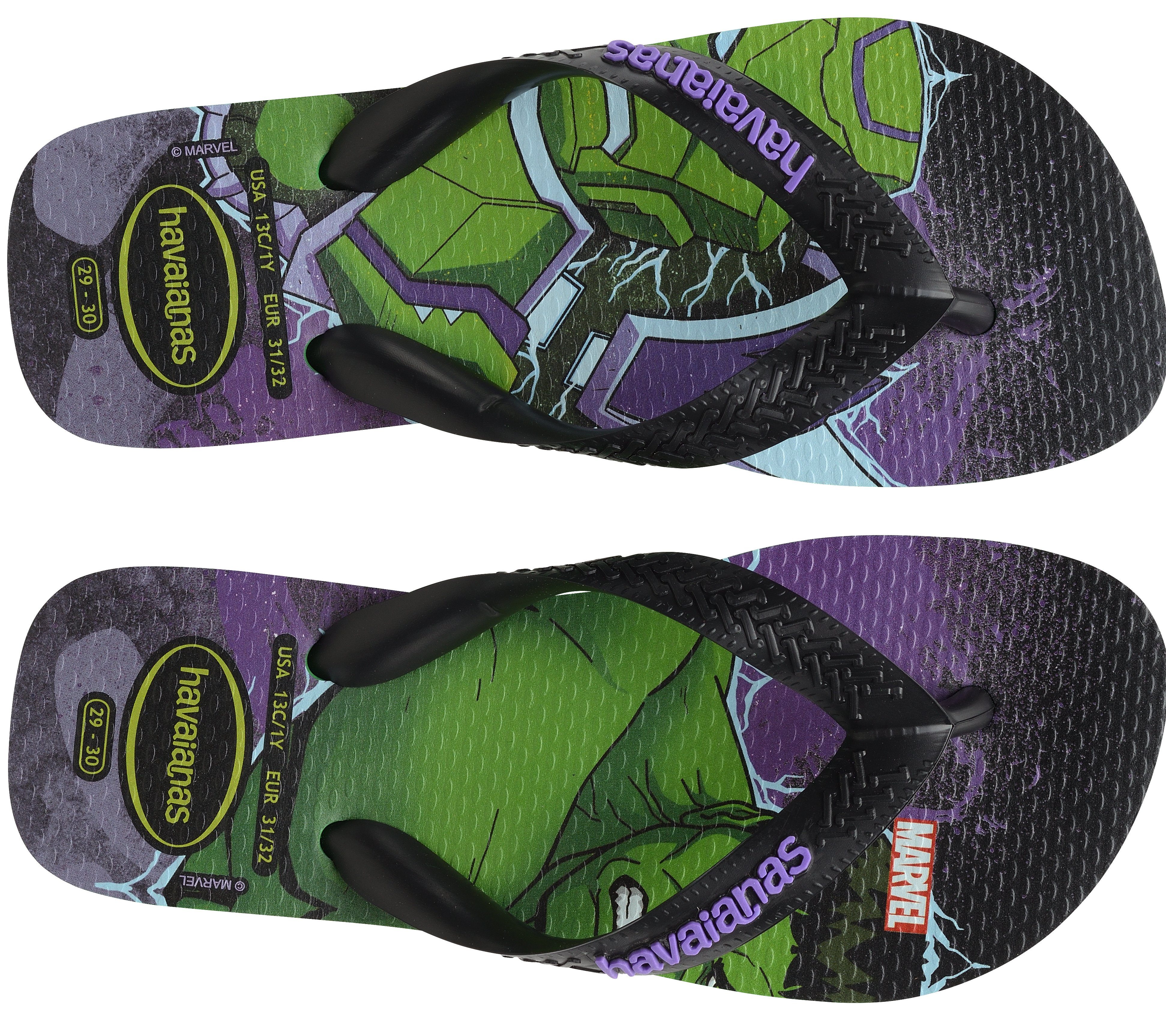 Havaianas Teenslippers KIDS TOP MARVEL 2 , zomerschoenen, badschoen, vakantie, met coole marvel-print