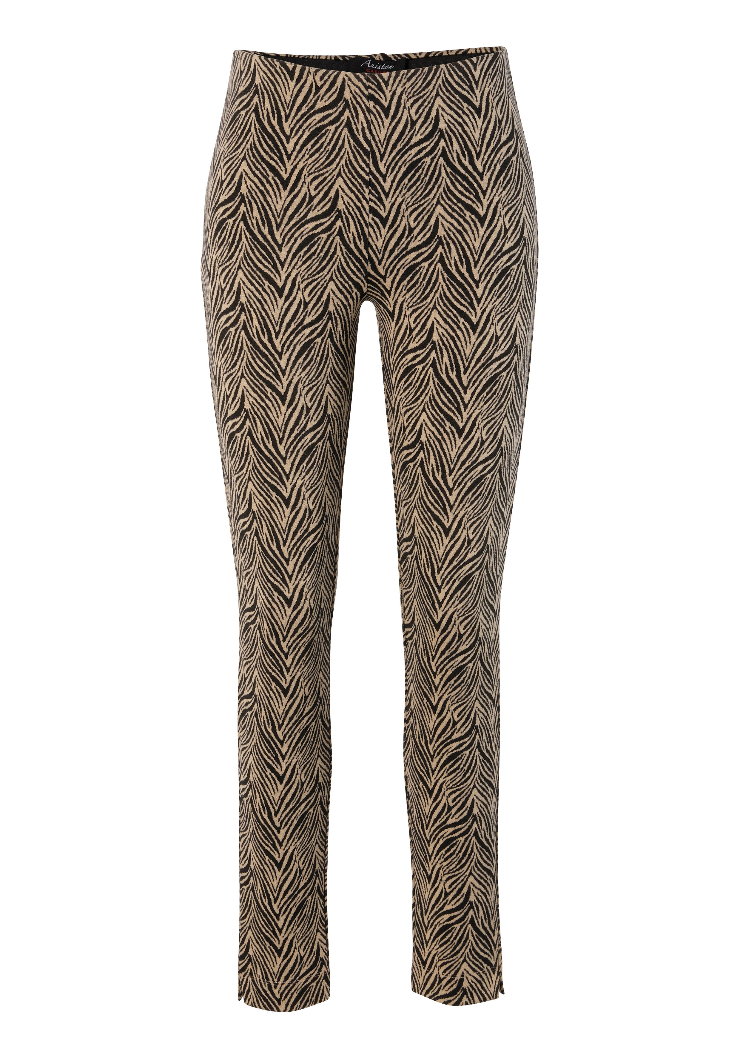 Aniston CASUAL Legging in zebra-look of ruitpatroon - beide zijn chic