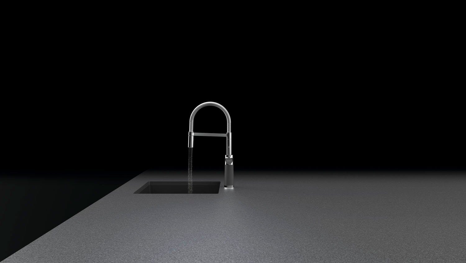 Schock Keukenkraan SC-550 Feestuitloop, straal-douche, terugstroombegrenzer, draaibereik 150°