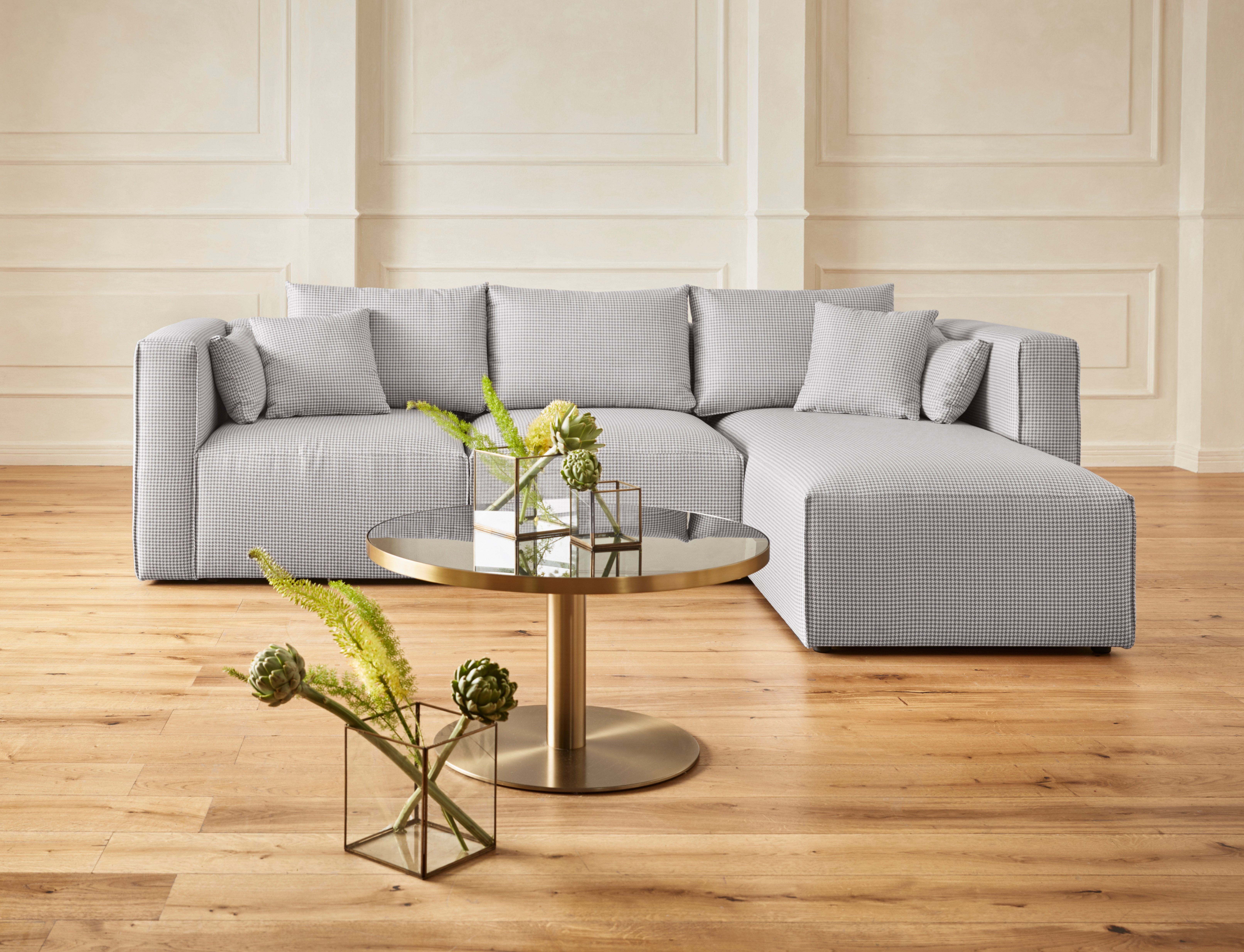Guido Maria Kretschmer Home&Living Hoekbank Comfine L-vorm samengesteld van modules, 3 stofkwaliteiten en vele kleuren