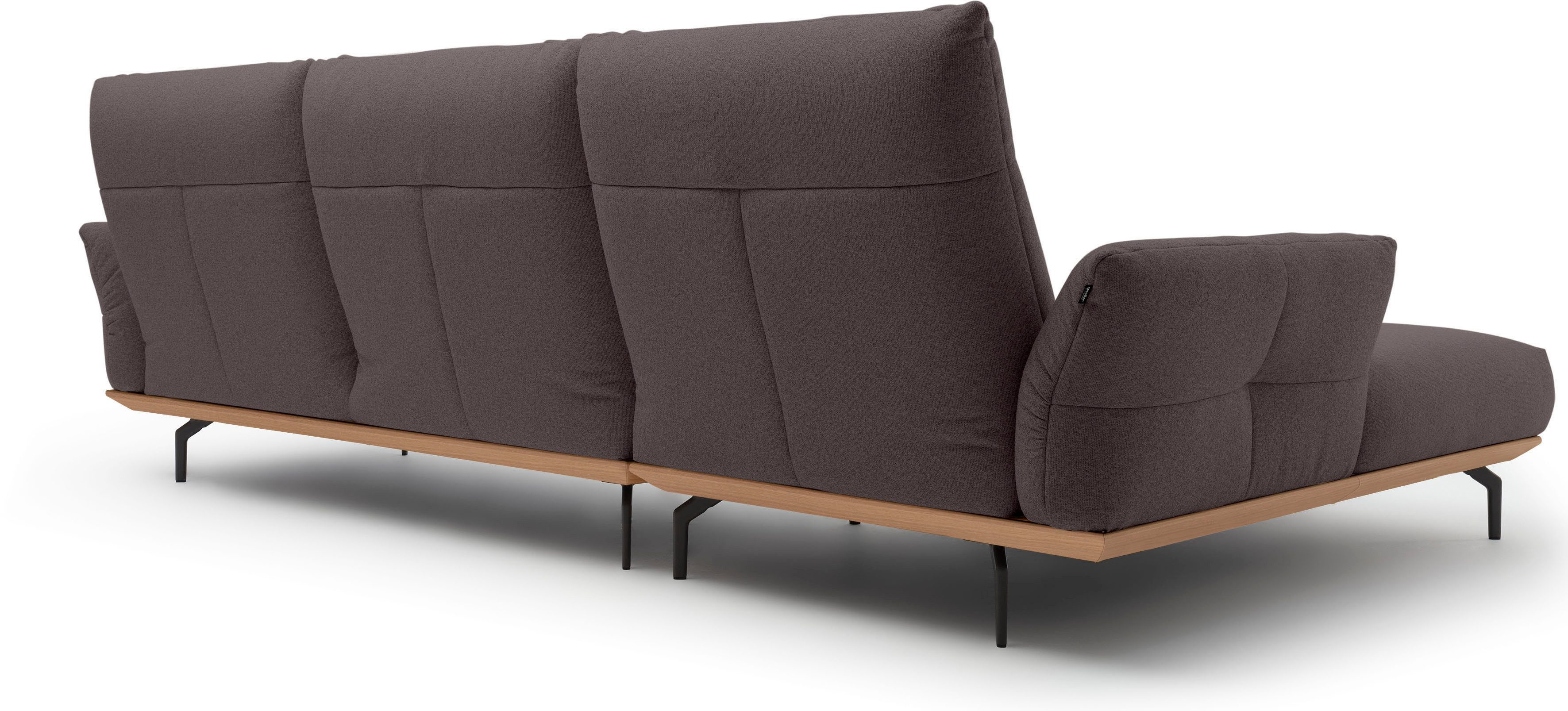 Creation BY ROLF BENZ Hoekbank CR.460 Sokkel in eiken, onderstel in umbra grijs, breedte 318 cm