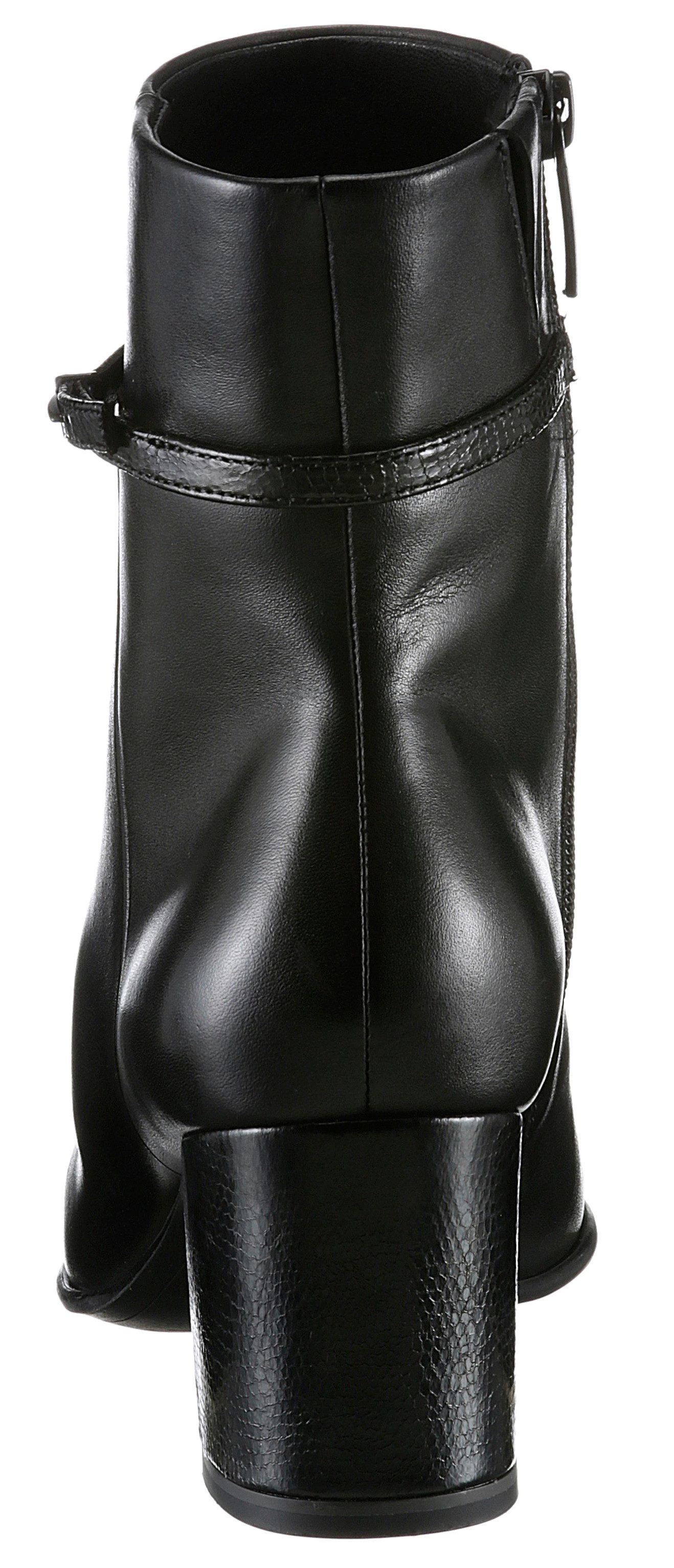 Tamaris Laarsjes blokhak, business schoen, avondschoen met elegante decoratieve band