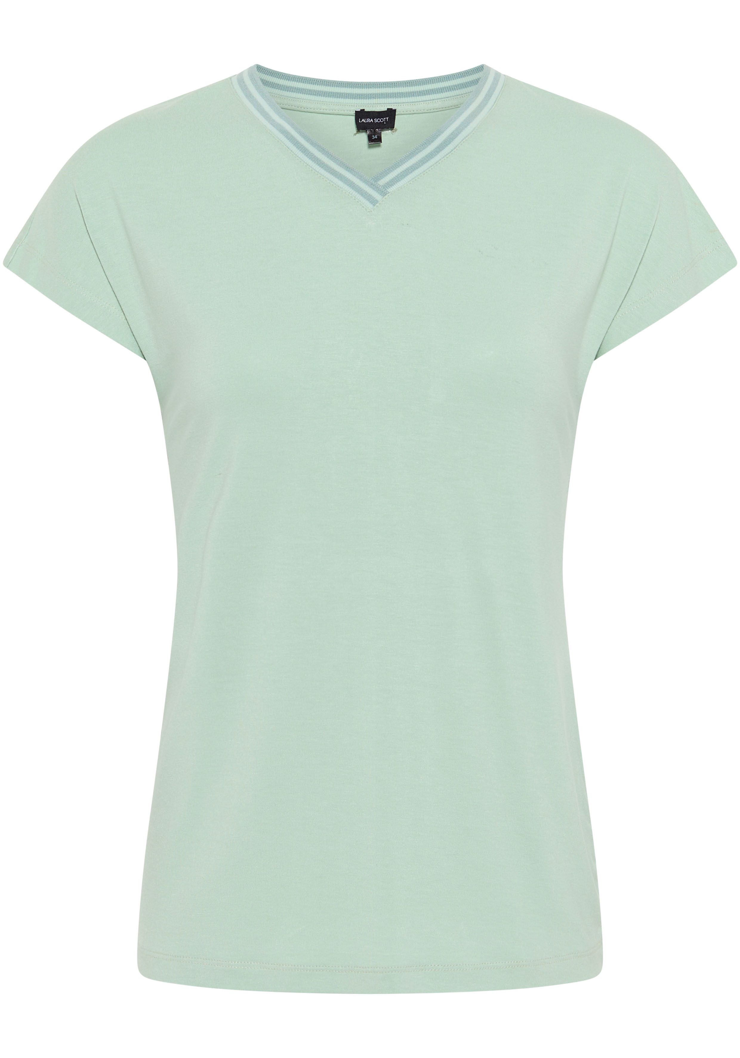 Laura Scott T-shirt met sportieve v-hals