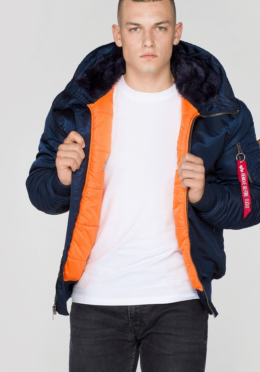 Alpha Industries Bomberjack MA-1 HOODED heren bomberjacks maat L blauw