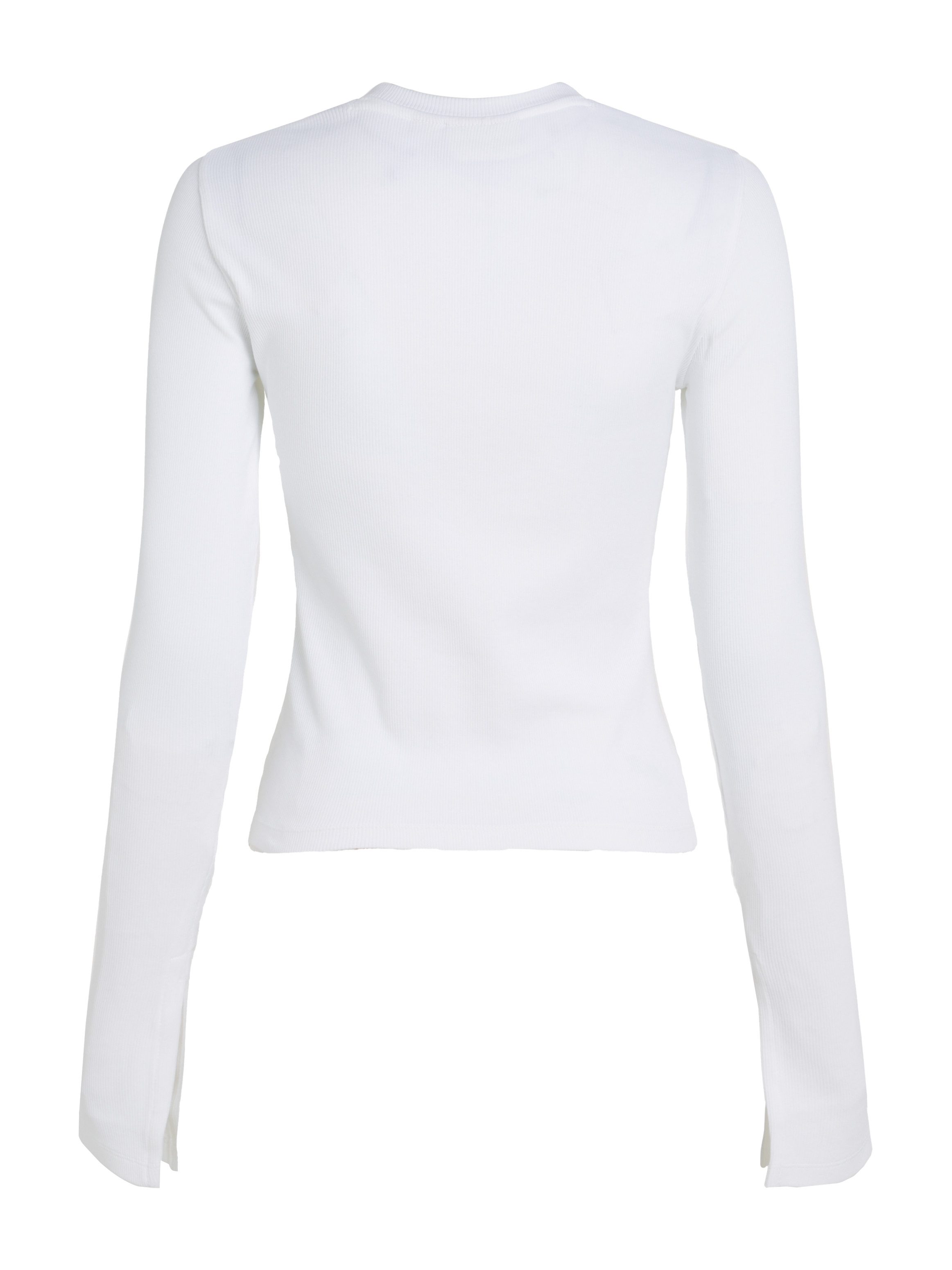 Calvin Klein Lange top WOVEN LABEL RIB LS TOP
