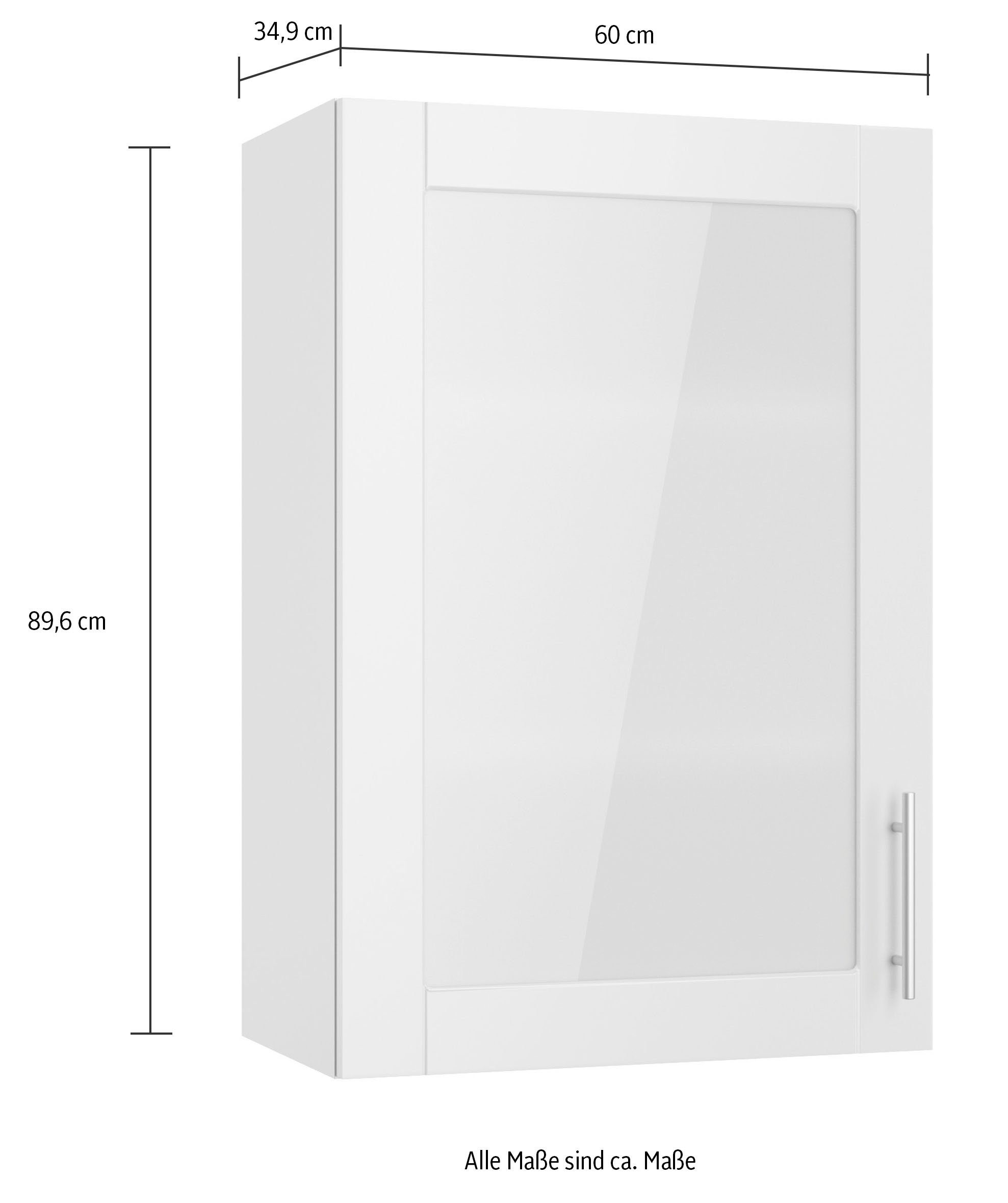 OPTIFIT Hangend kastje met glasdeur KS-Ahus Breedte 60 cm