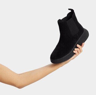 Fitflop Chelsea-boots F-MODE Plateaustiefels, chunky boots met plateausool, aanhaaklus