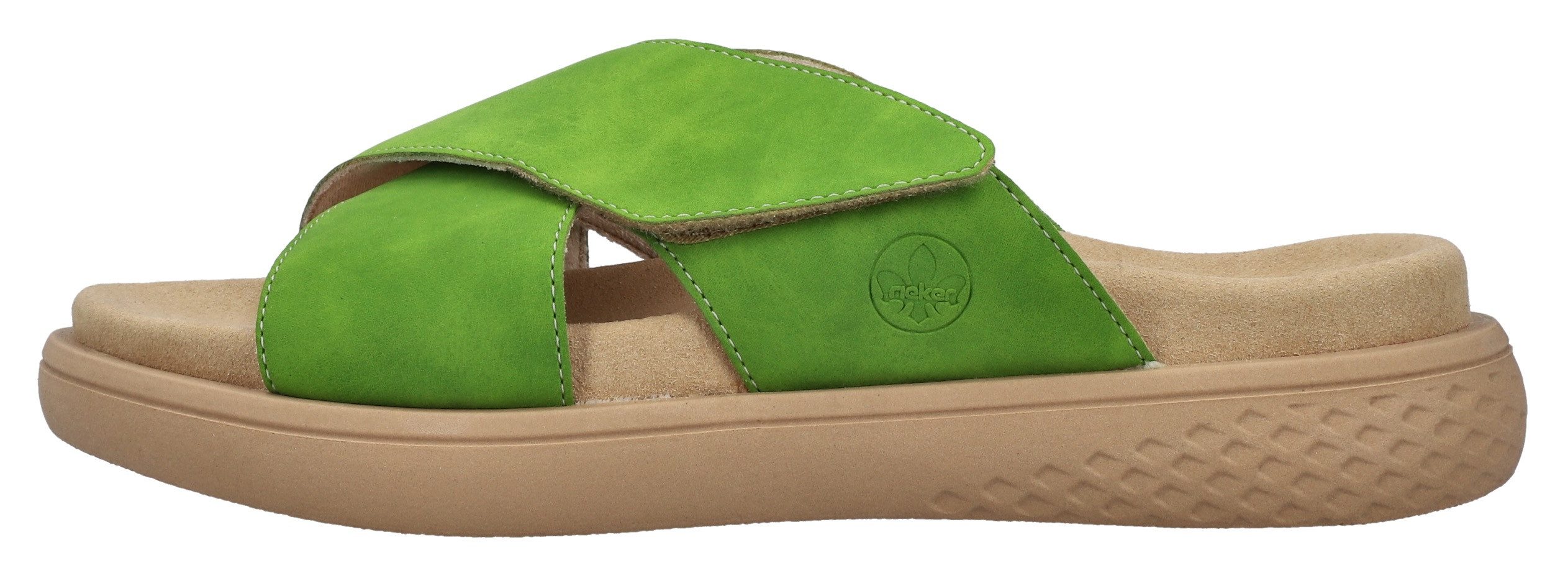 Rieker Slippers Zomerschoen, strandschoen, huisschoen, slippers met comfortabel voetbed