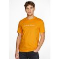 calvin klein t-shirt raised striped logo oranje