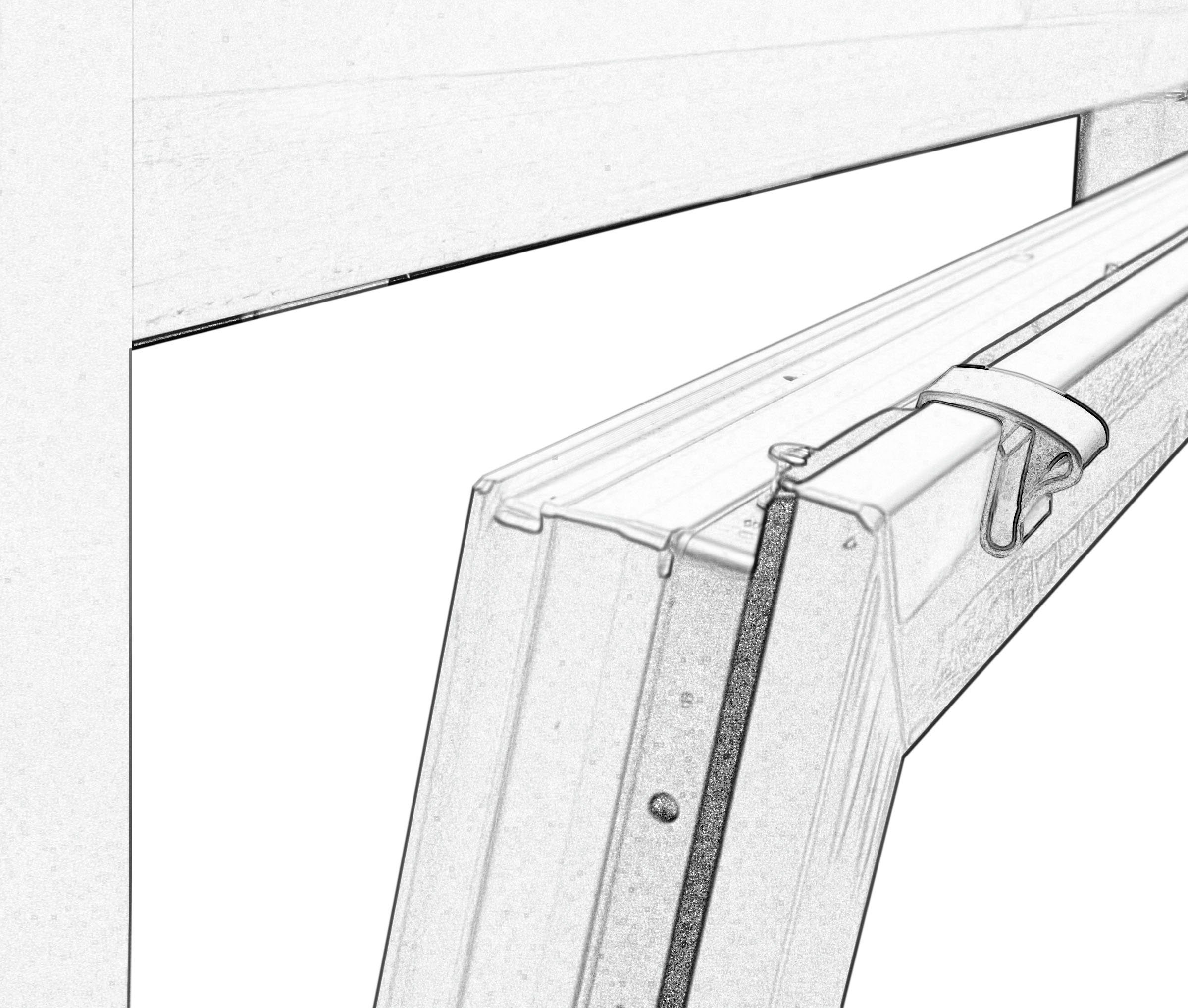 GARDINIA Bevestiging voor bescherming tegen inkijk Klemhouder voor aluminium jaloezieën (3 stuks)