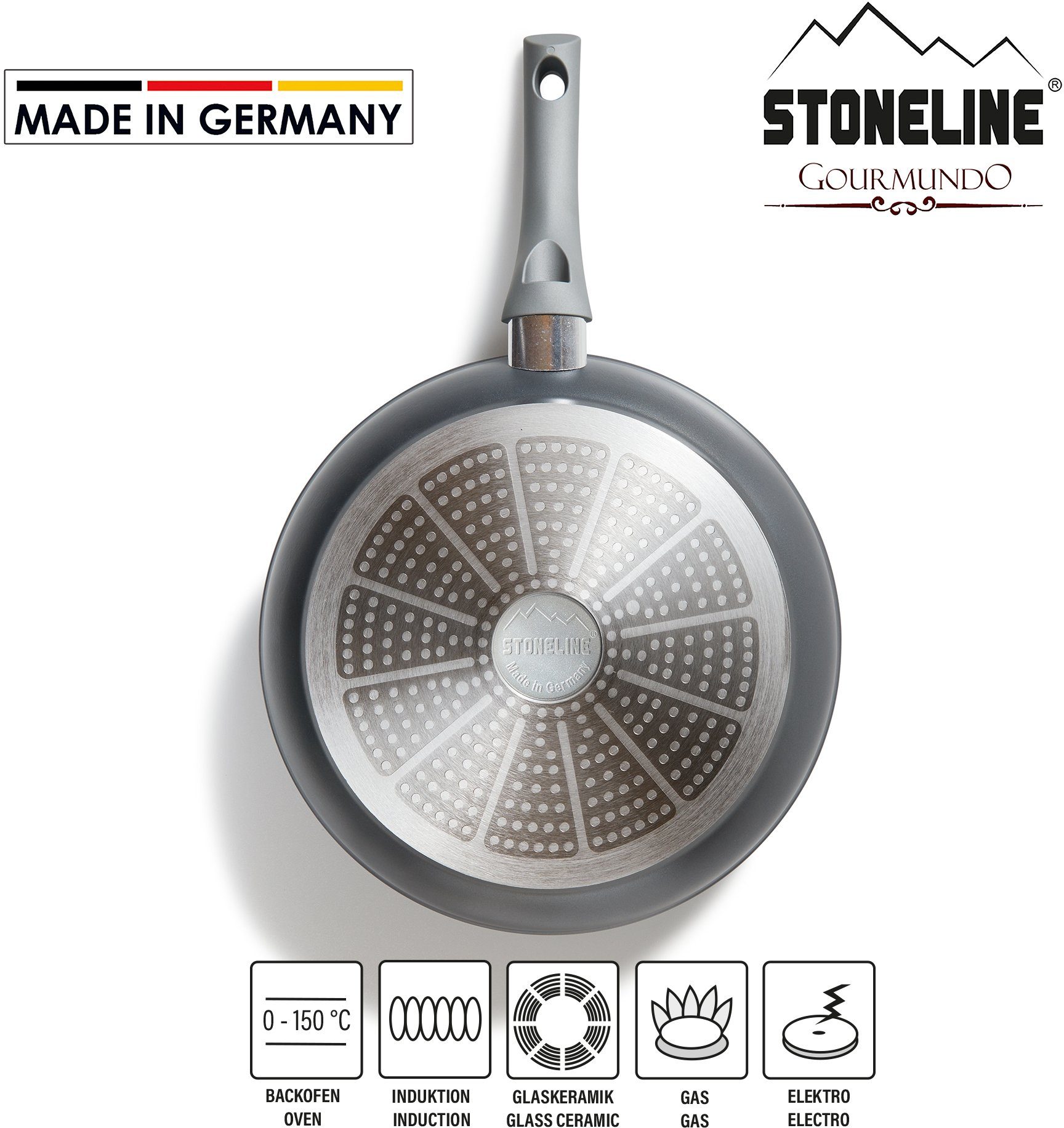 STONELINE Koekenpan Gourmundo Made in Germany, STONELINE®-antiaanbaklaag, inductie, inductie (1-delig)