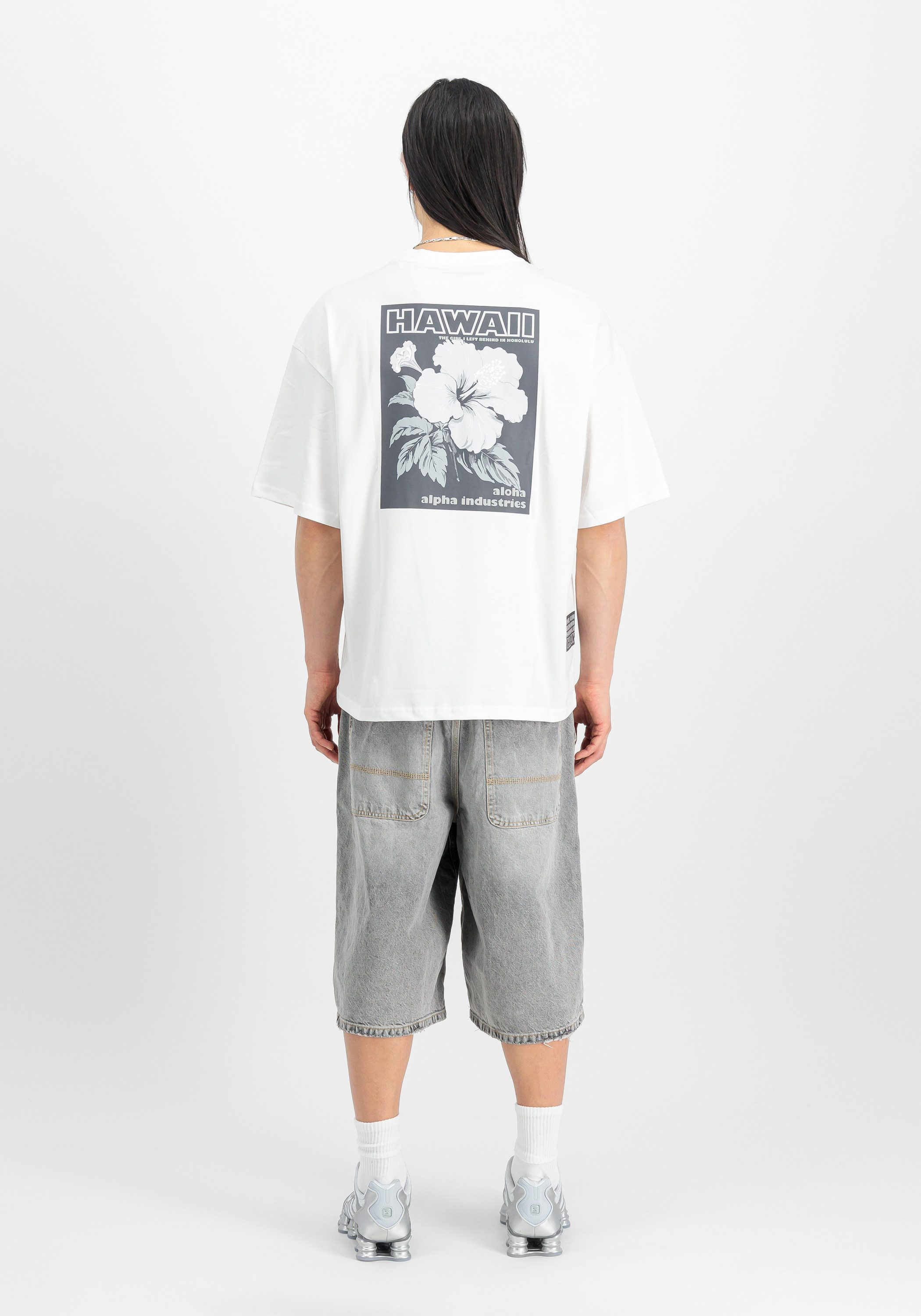 Alpha Industries T-shirt Aloha Flower Backprint T-Shirt
