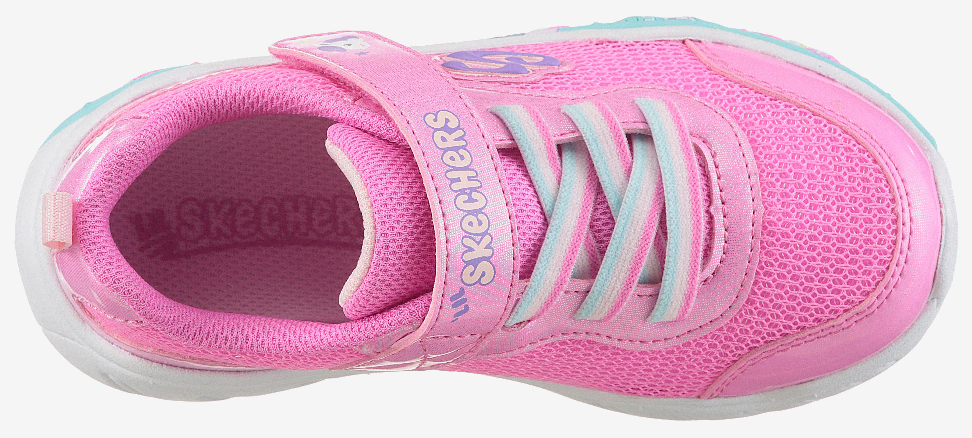 Skechers Babyschoentjes PLAY SCENE-FUN SQUAD , sneaker versierd met kleurrijke motieven, maat sjabloon te downloaden