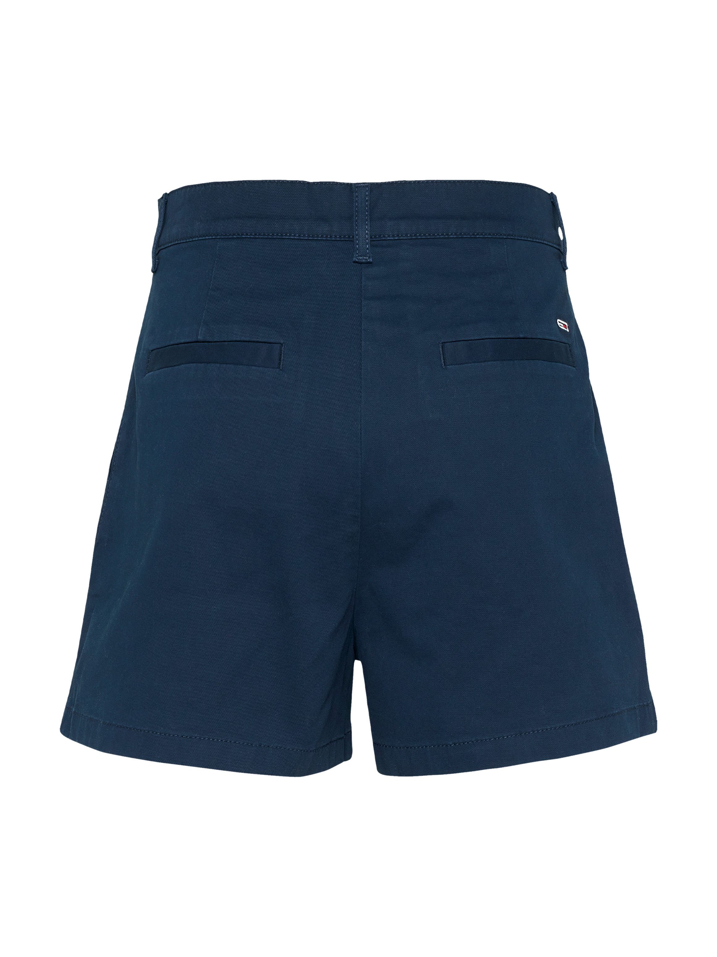 TOMMY JEANS Chino-short TJW CLAIRE HR PLEATED SHORT met tailleplooien, met logoborduurwerk