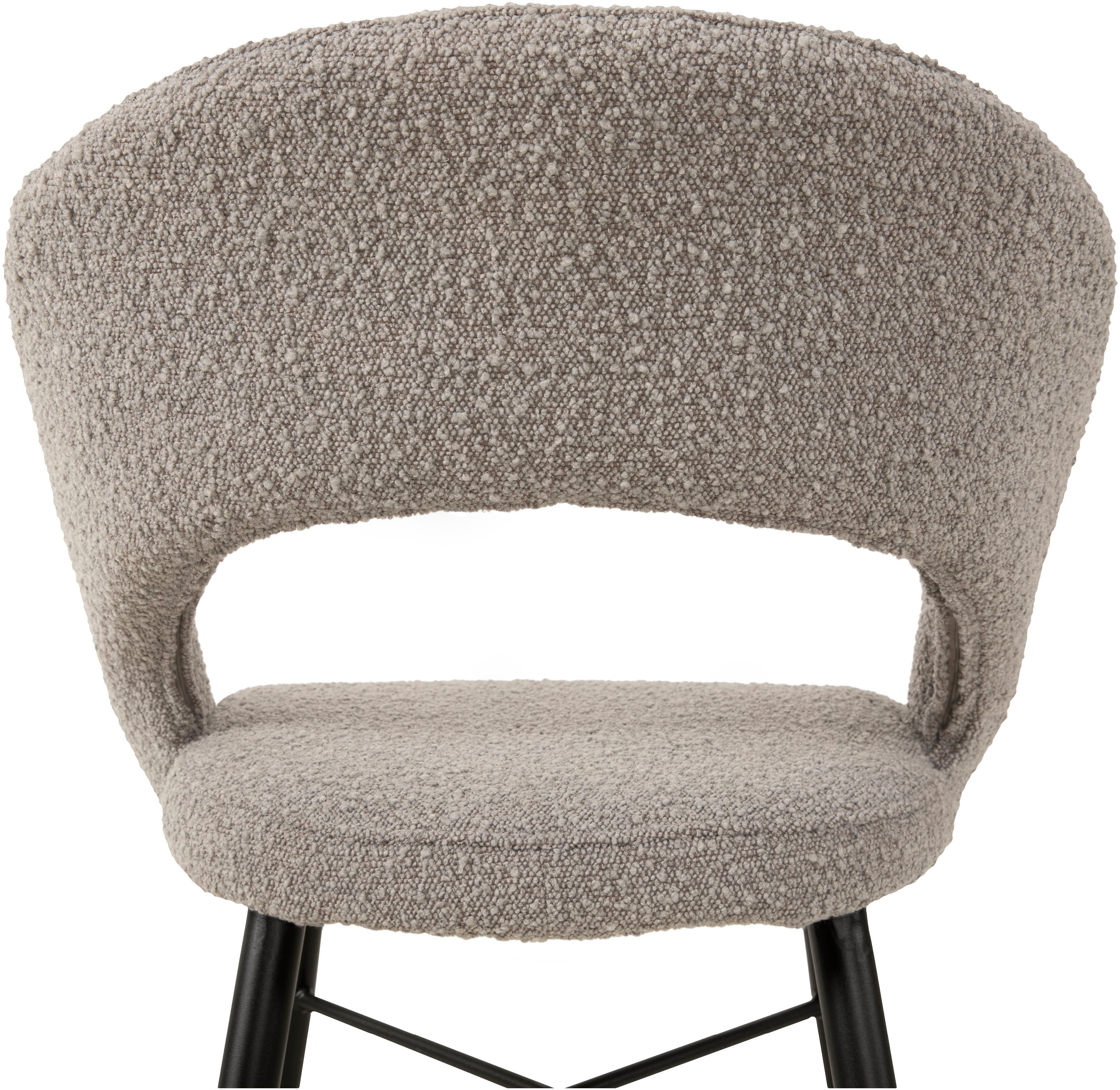 OMG Design Eetkamerstoel Marley met modern cut-out, bouclé bekleding (set)