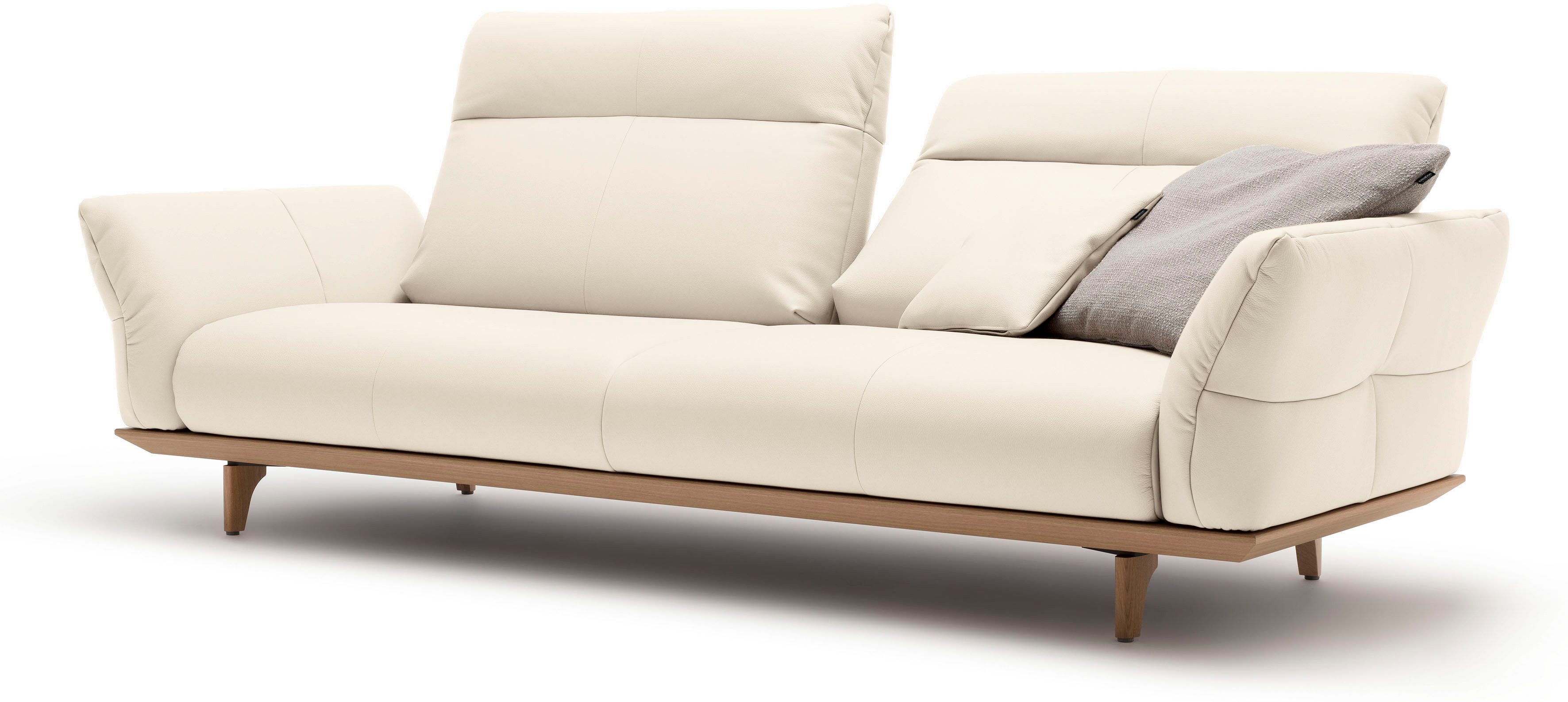Creation BY ROLF BENZ 3,5-zitsbank Hs.460 Onderstel in eiken, poten in natuurlijk eiken, breedte 228 cm