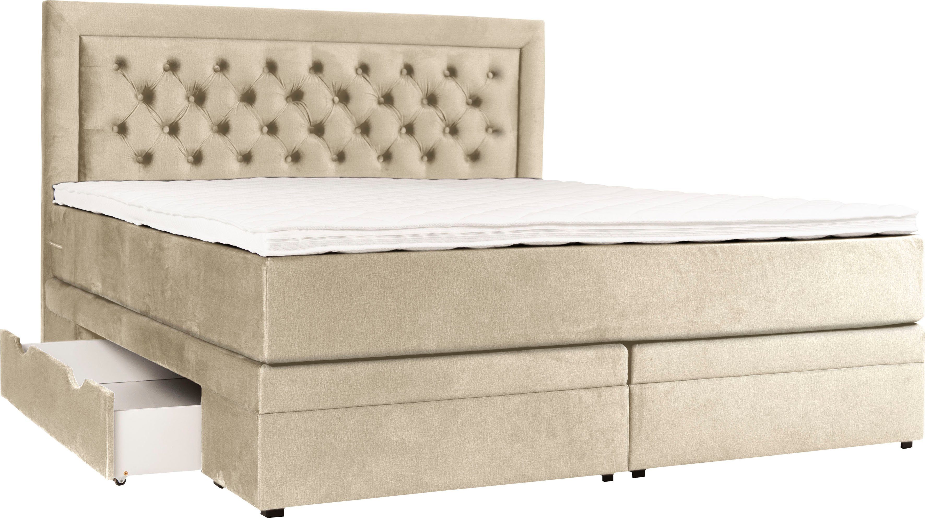 Leonique Boxspring Julien met pocketveringsmatras