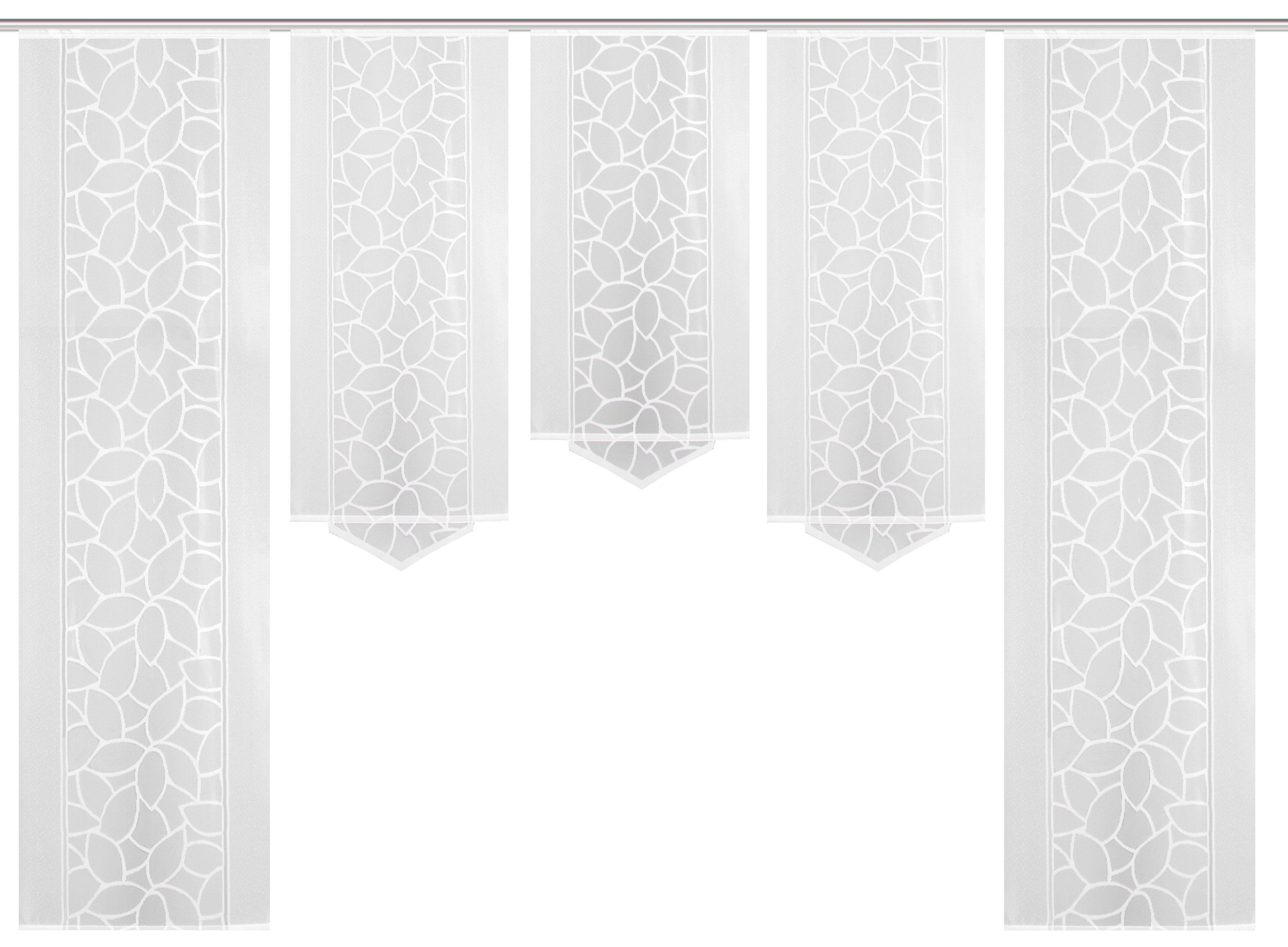 HOME WOHNIDEEN Paneelgordijn JENNA Paneelgordijn jacquard set (5 stuks)